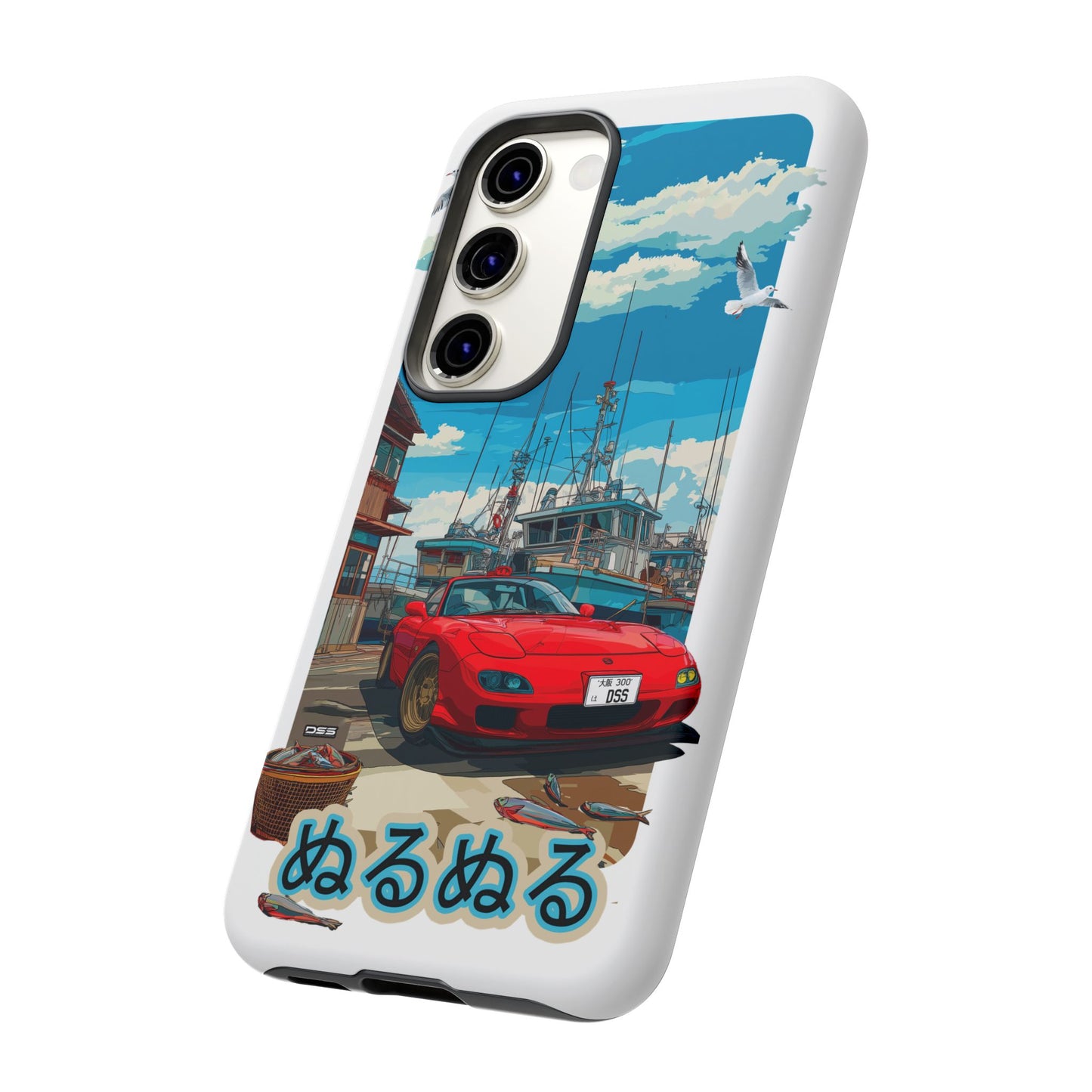 Mazda RX 7 Slippery Situation Nostalgic Car Phone Case - Tough Cases with Retro Vibe