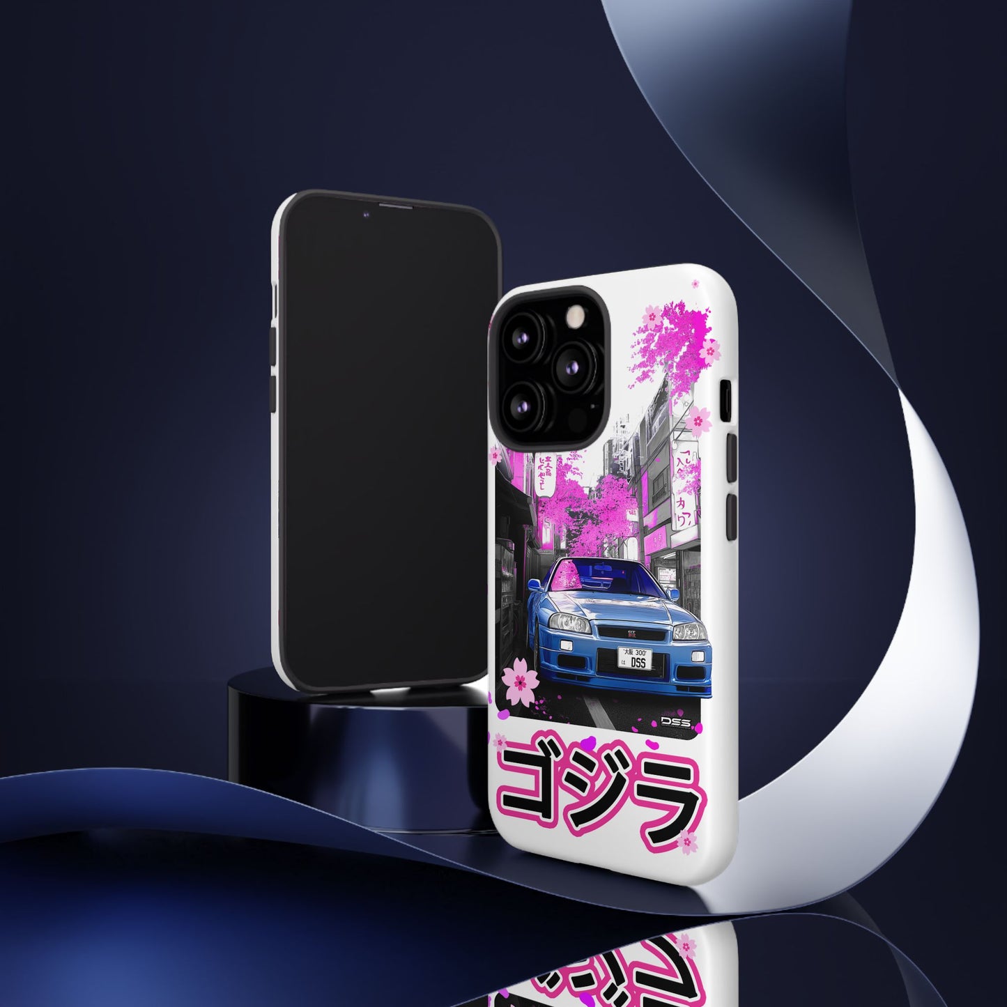 Nissan Skyline GT-R Sakura Rain Japan Nostalgic Car Phone Case - Tough Cases with Retro Vibe