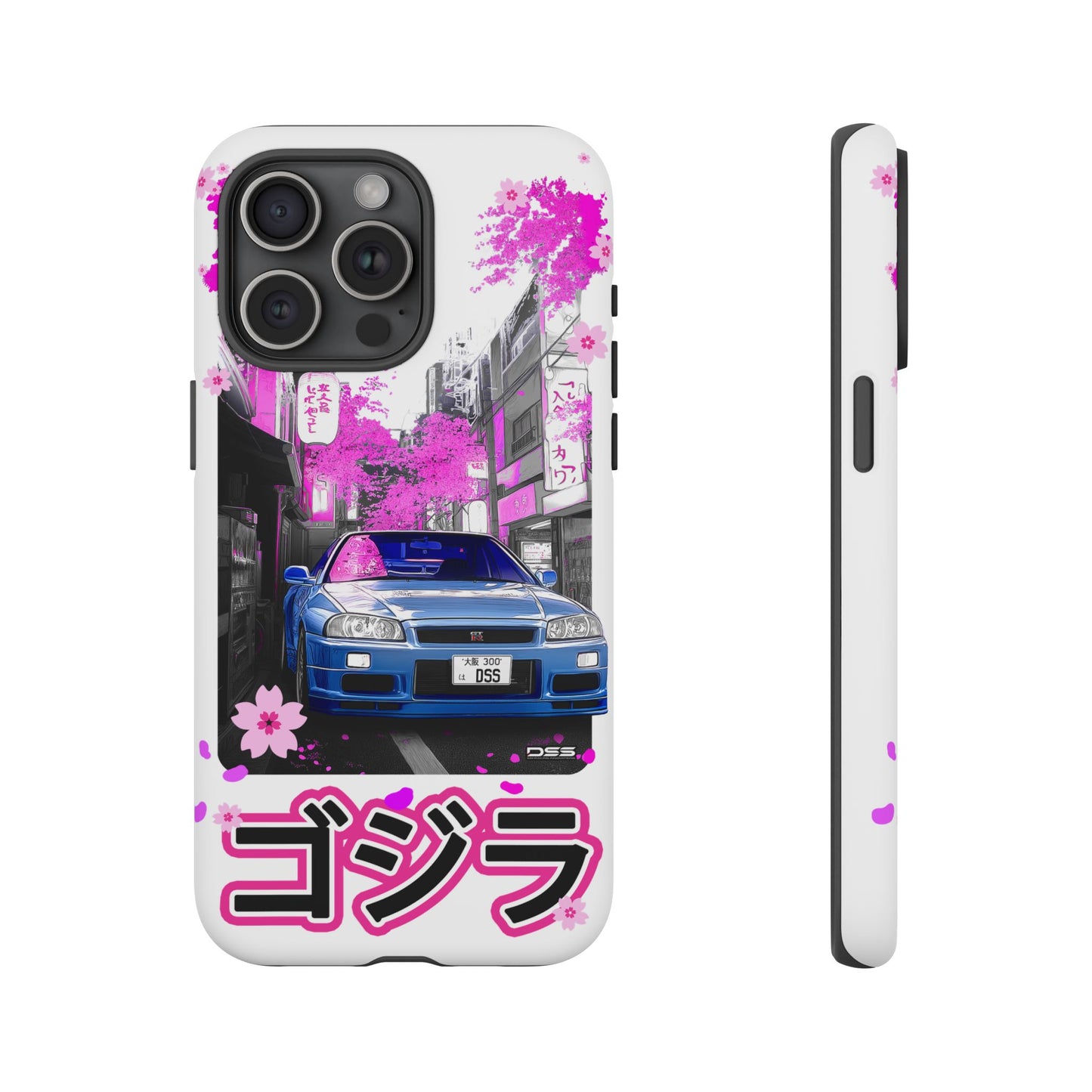 Nissan Skyline GT-R Sakura Rain Japan Nostalgic Car Phone Case - Tough Cases with Retro Vibe