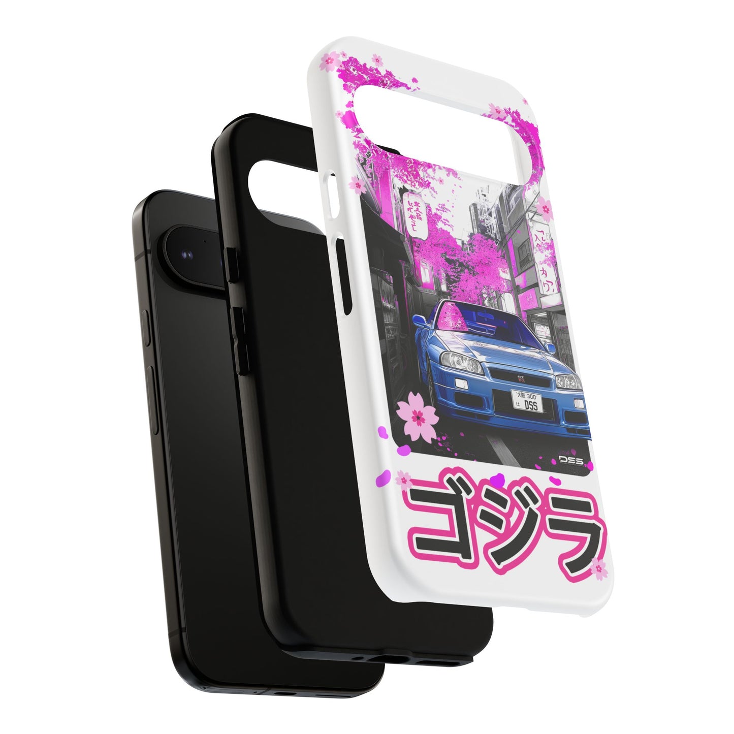 Nissan Skyline GT-R Sakura Rain Japan Nostalgic Car Phone Case - Tough Cases with Retro Vibe