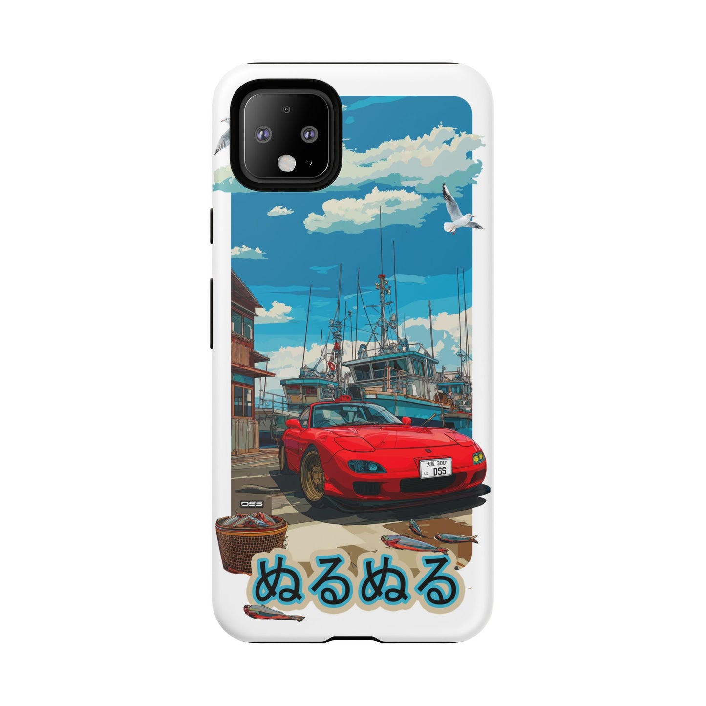 Mazda RX 7 Slippery Situation Nostalgic Car Phone Case - Tough Cases with Retro Vibe