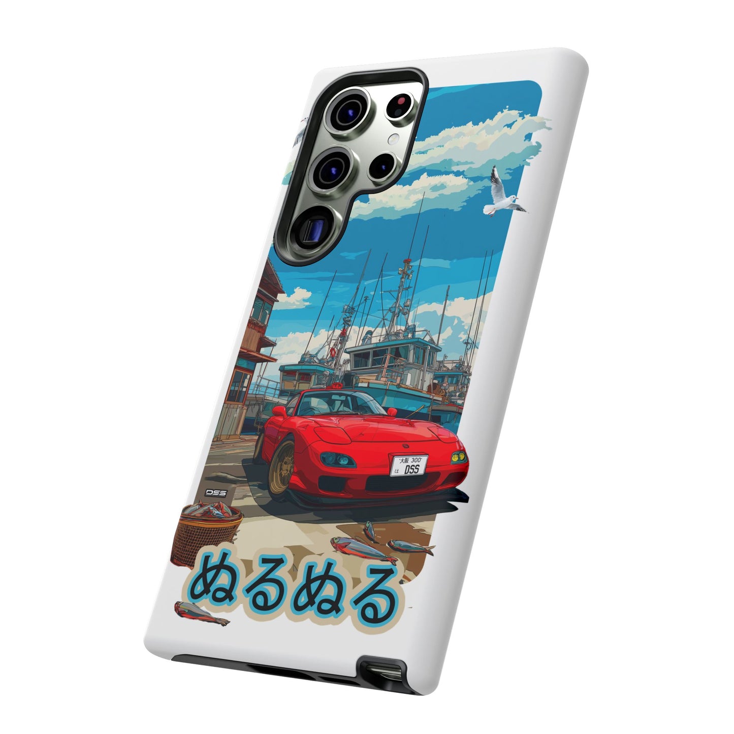 Mazda RX 7 Slippery Situation Nostalgic Car Phone Case - Tough Cases with Retro Vibe