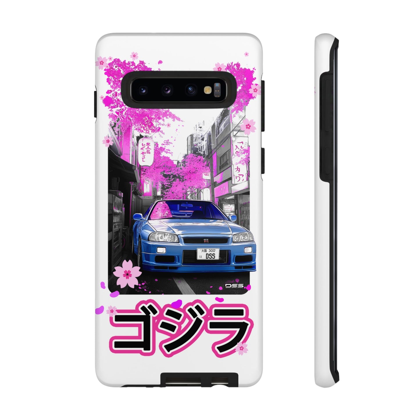 Nissan Skyline GT-R Sakura Rain Japan Nostalgic Car Phone Case - Tough Cases with Retro Vibe