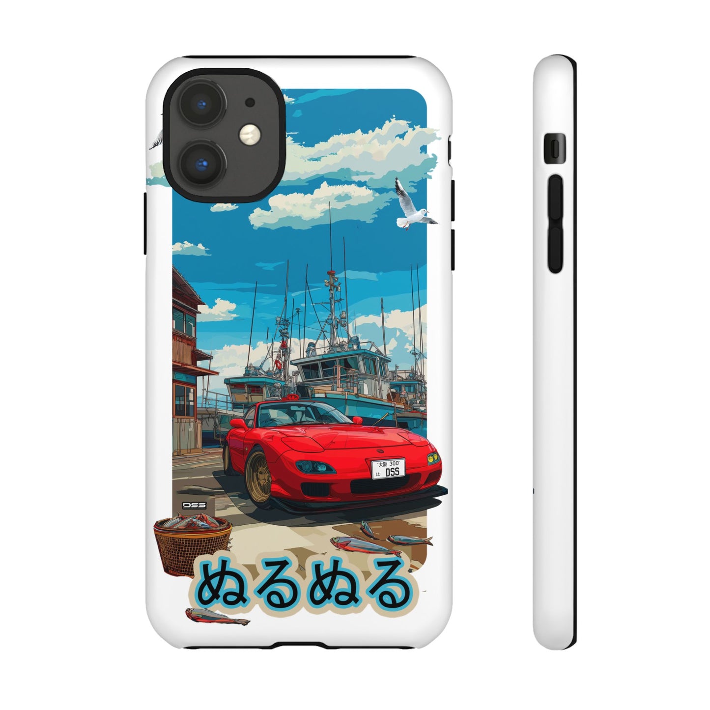 Mazda RX 7 Slippery Situation Nostalgic Car Phone Case - Tough Cases with Retro Vibe