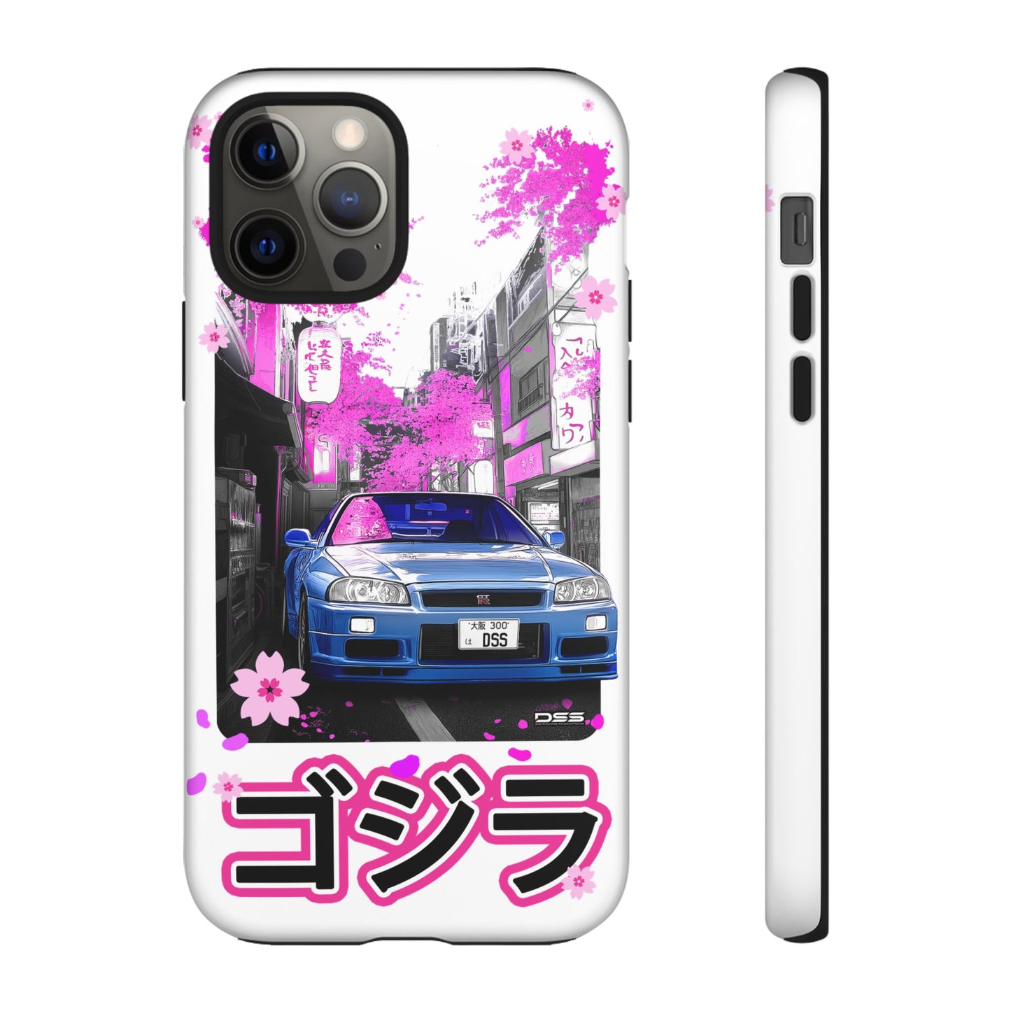 Nissan Skyline GT-R Sakura Rain Japan Nostalgic Car Phone Case - Tough Cases with Retro Vibe