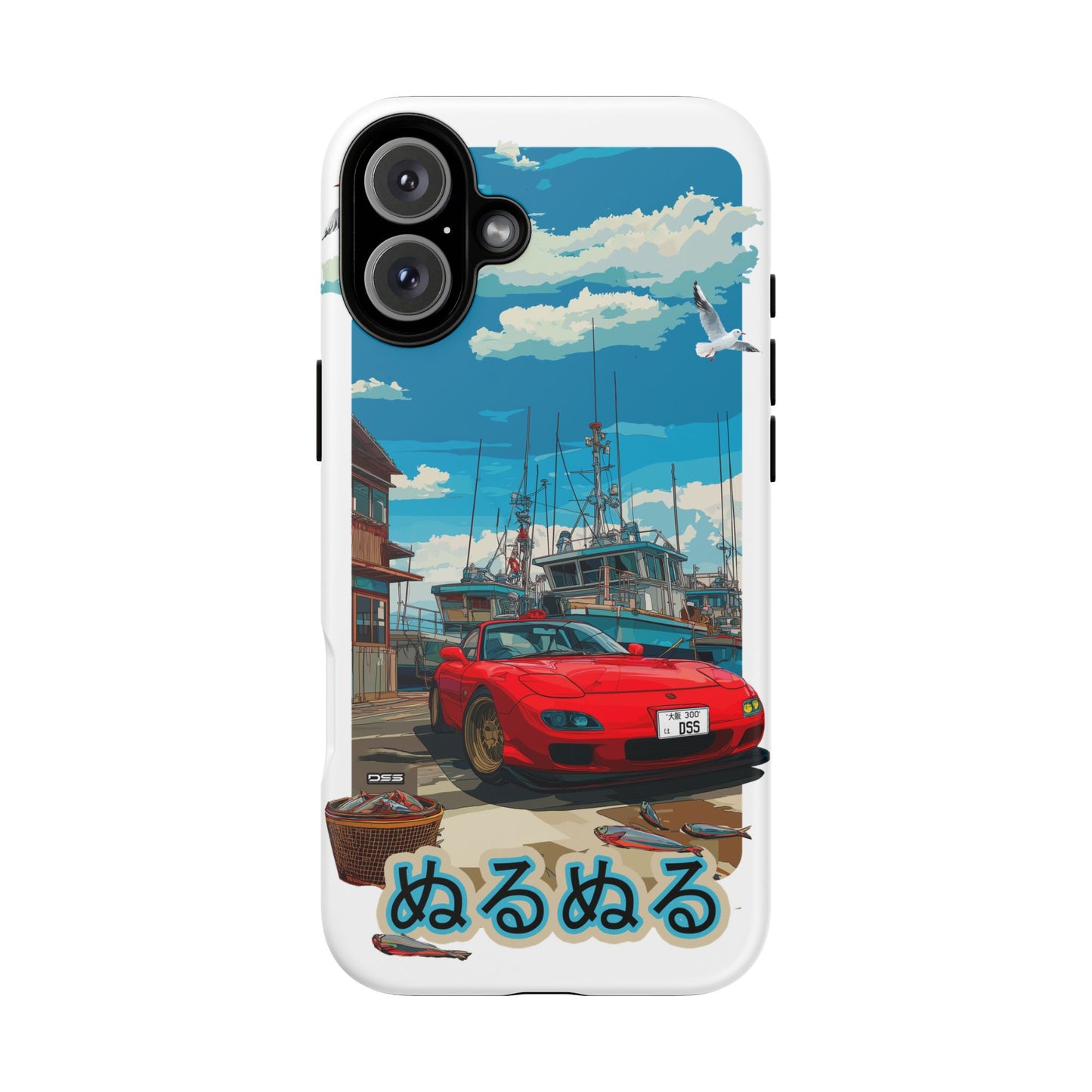 Mazda RX 7 Slippery Situation Nostalgic Car Phone Case - Tough Cases with Retro Vibe