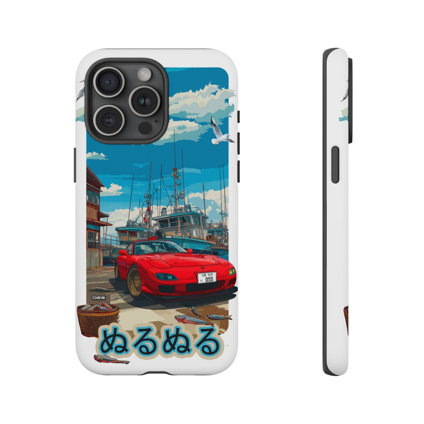 Mazda RX 7 Slippery Situation Nostalgic Car Phone Case - Tough Cases with Retro Vibe
