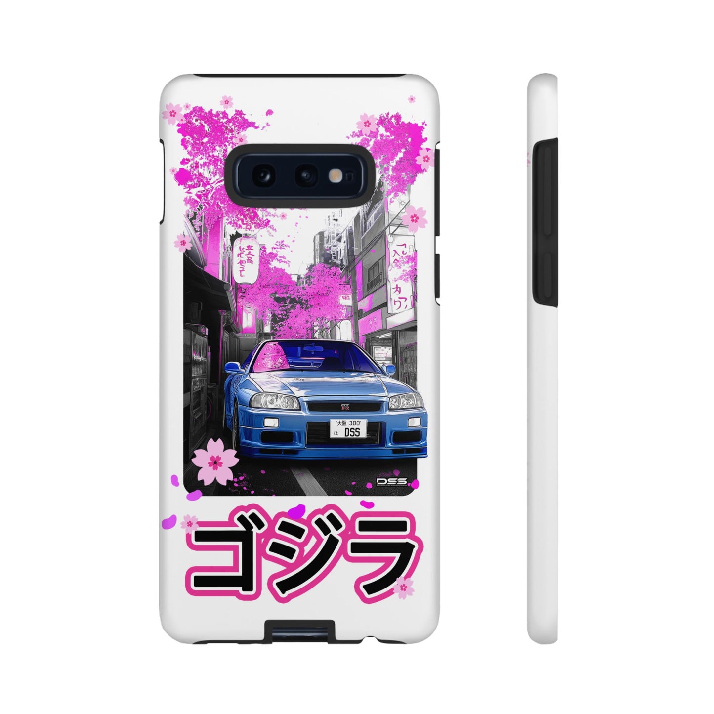 Nissan Skyline GT-R Sakura Rain Japan Nostalgic Car Phone Case - Tough Cases with Retro Vibe