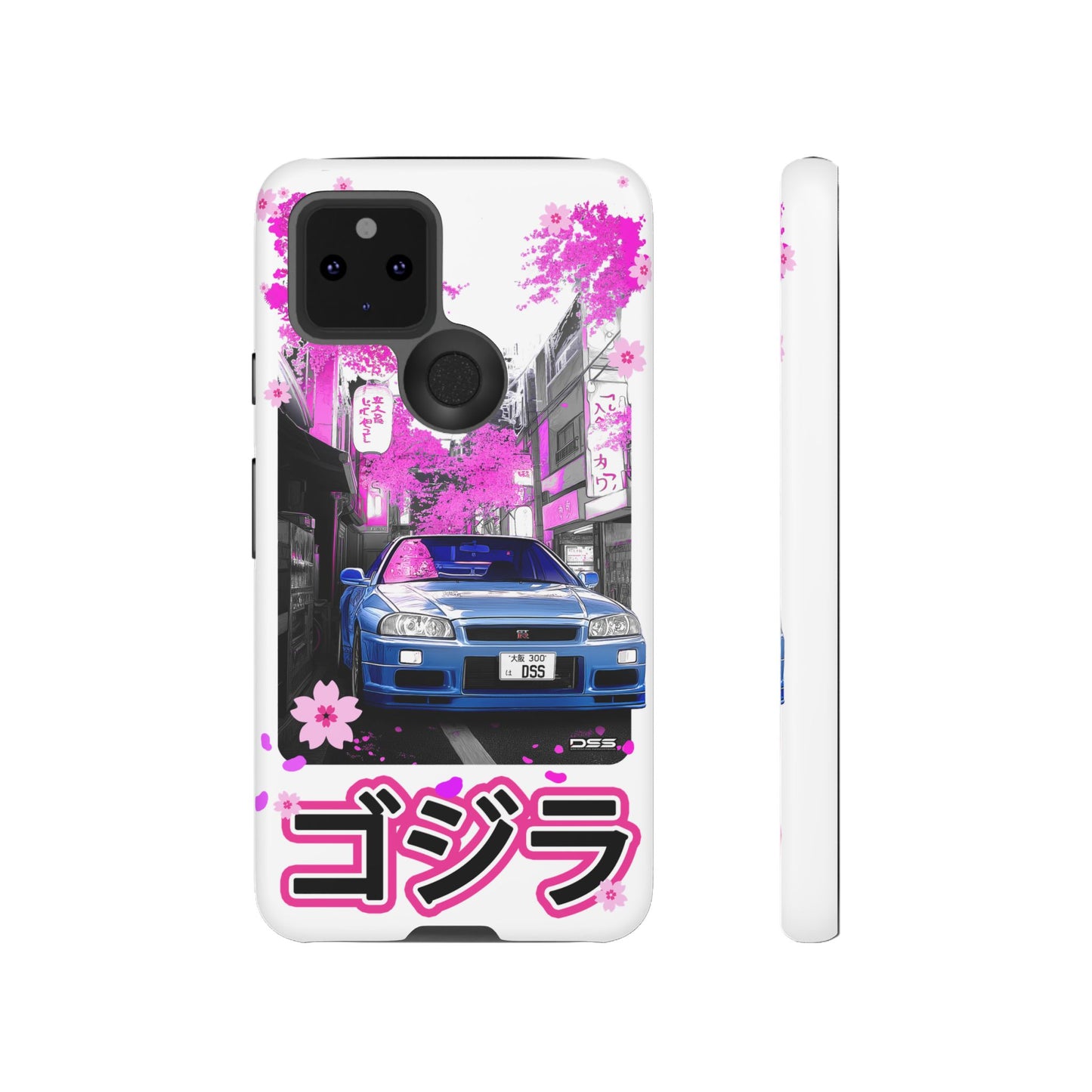 Nissan Skyline GT-R Sakura Rain Japan Nostalgic Car Phone Case - Tough Cases with Retro Vibe