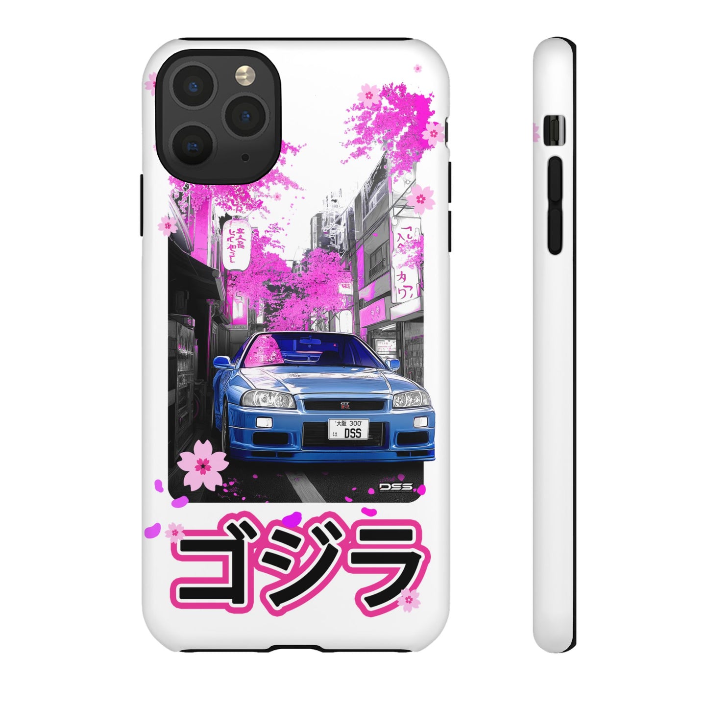 Nissan Skyline GT-R Sakura Rain Japan Nostalgic Car Phone Case - Tough Cases with Retro Vibe