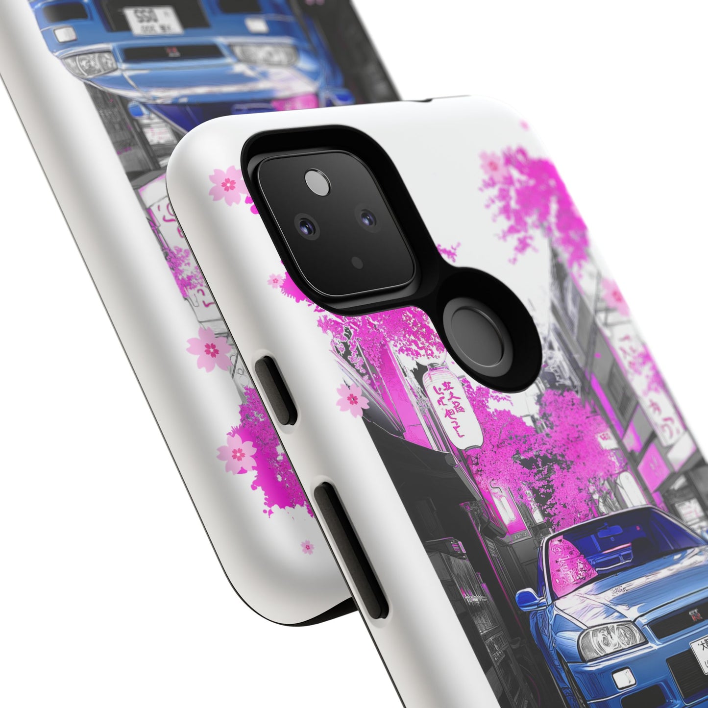 Nissan Skyline GT-R Sakura Rain Japan Nostalgic Car Phone Case - Tough Cases with Retro Vibe