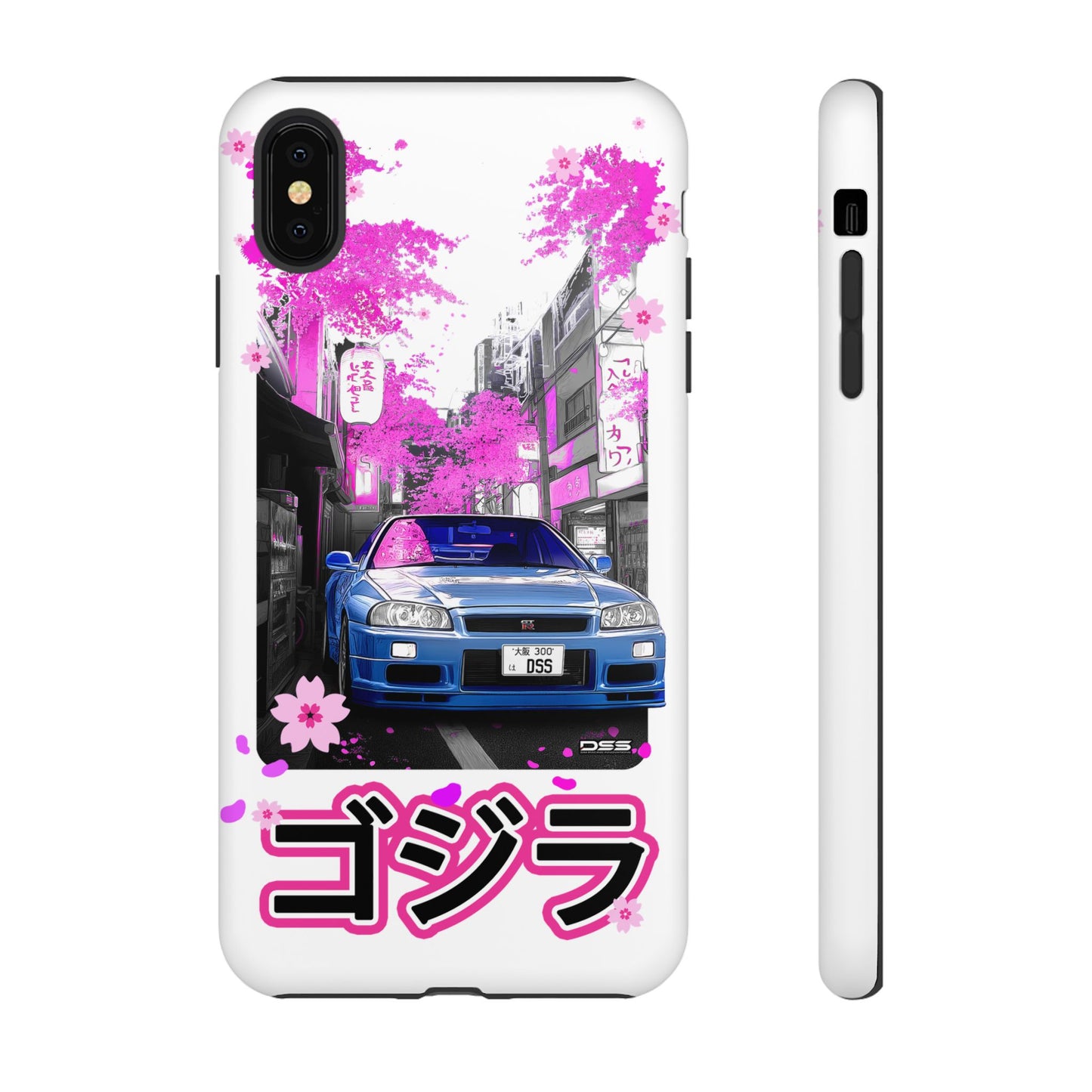 Nissan Skyline GT-R Sakura Rain Japan Nostalgic Car Phone Case - Tough Cases with Retro Vibe