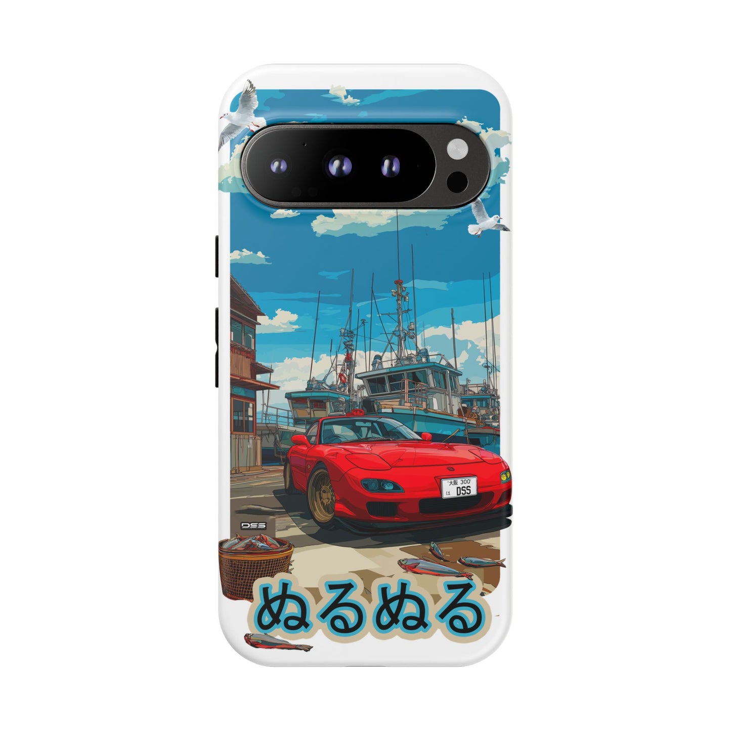 Mazda RX 7 Slippery Situation Nostalgic Car Phone Case - Tough Cases with Retro Vibe