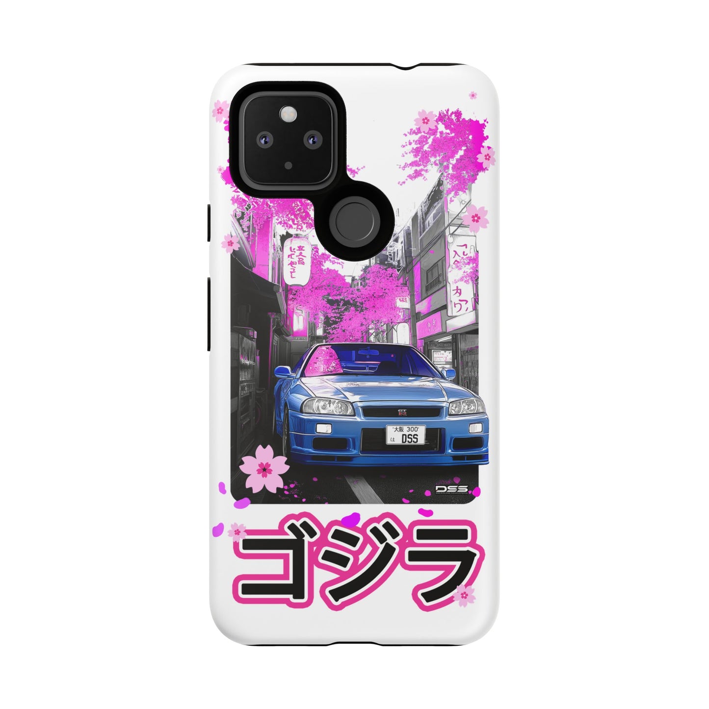 Nissan Skyline GT-R Sakura Rain Japan Nostalgic Car Phone Case - Tough Cases with Retro Vibe