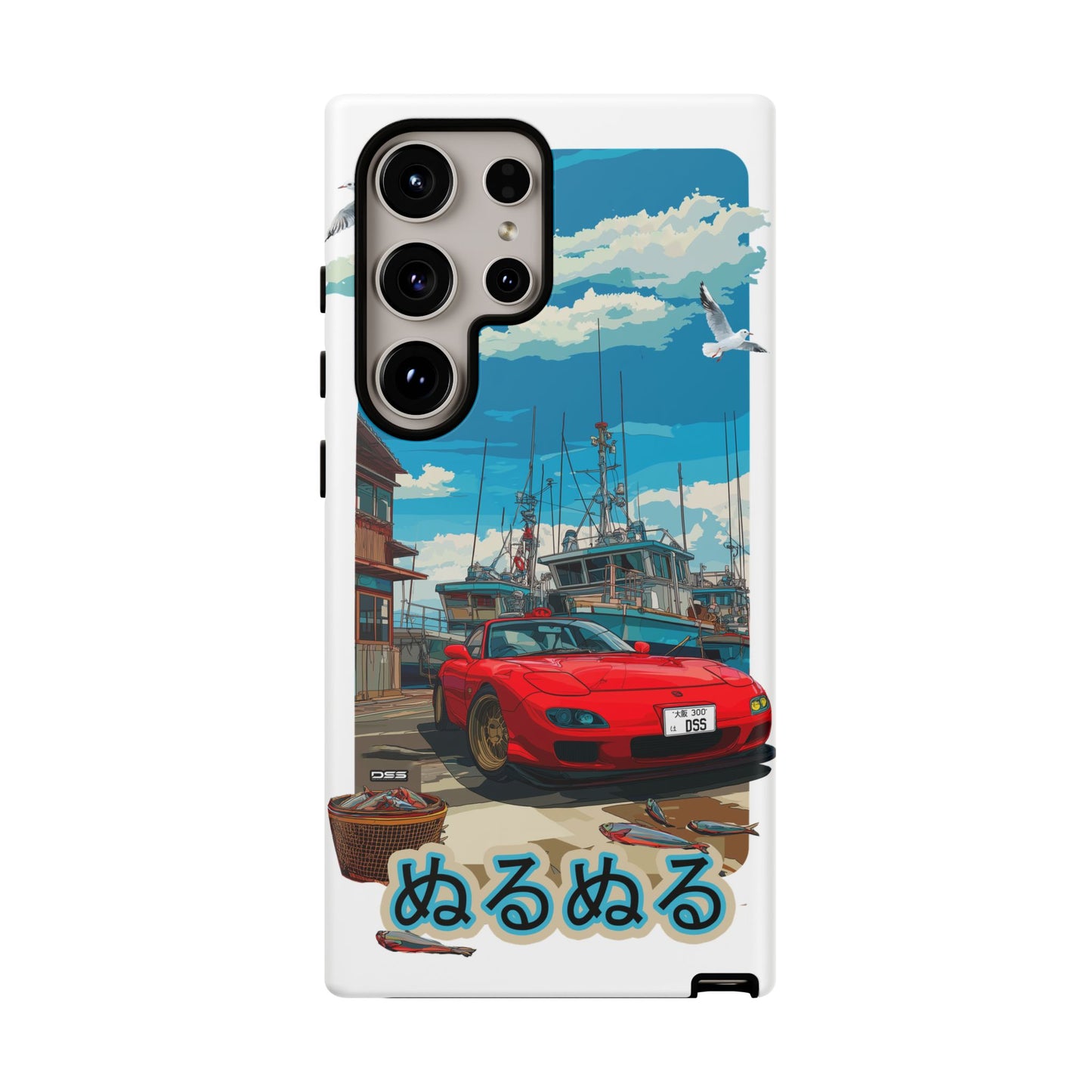 Mazda RX 7 Slippery Situation Nostalgic Car Phone Case - Tough Cases with Retro Vibe