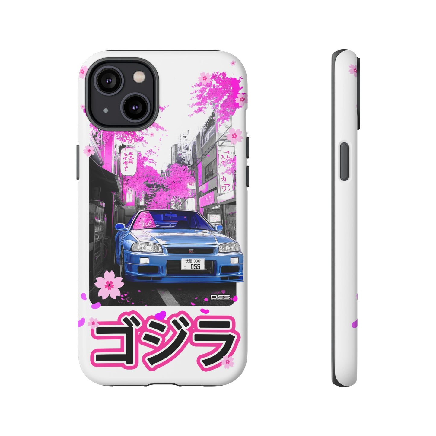 Nissan Skyline GT-R Sakura Rain Japan Nostalgic Car Phone Case - Tough Cases with Retro Vibe