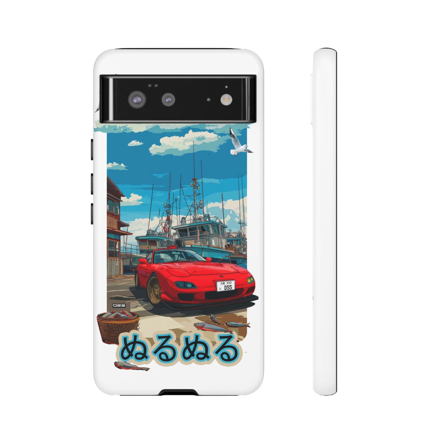 Mazda RX 7 Slippery Situation Nostalgic Car Phone Case - Tough Cases with Retro Vibe
