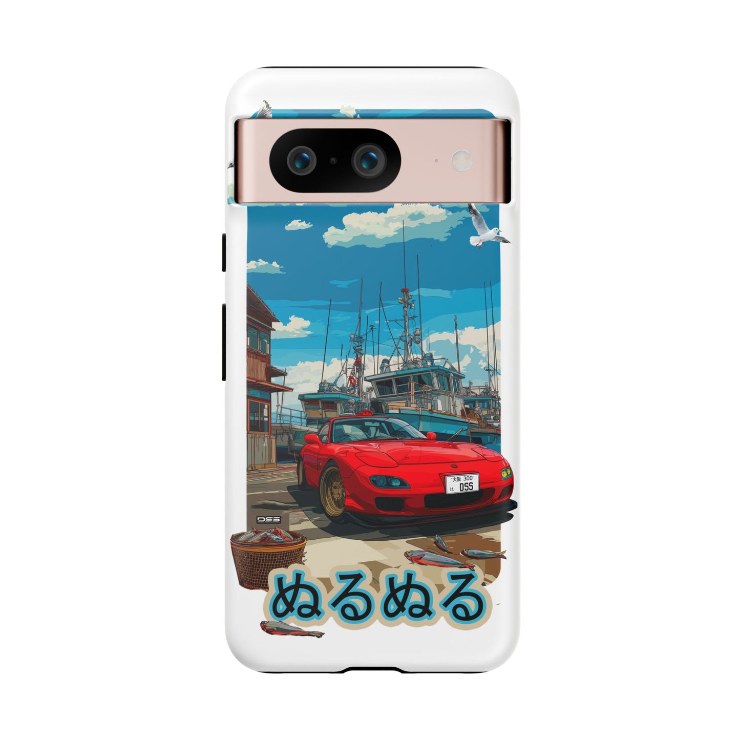 Mazda RX 7 Slippery Situation Nostalgic Car Phone Case - Tough Cases with Retro Vibe