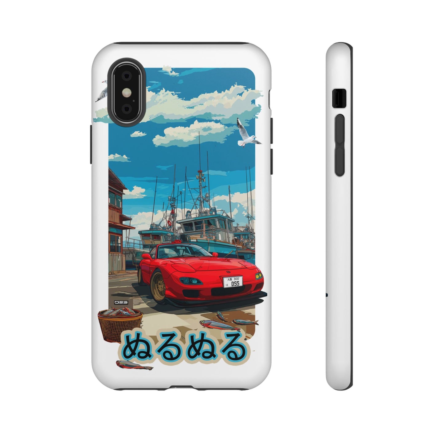 Mazda RX 7 Slippery Situation Nostalgic Car Phone Case - Tough Cases with Retro Vibe