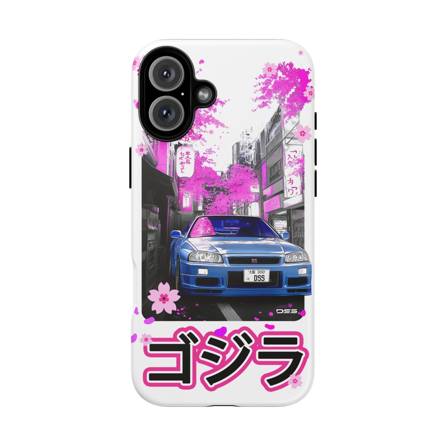 Nissan Skyline GT-R Sakura Rain Japan Nostalgic Car Phone Case - Tough Cases with Retro Vibe