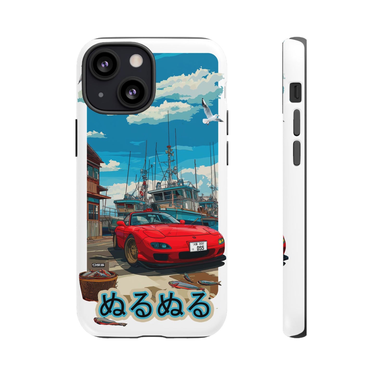 Mazda RX 7 Slippery Situation Nostalgic Car Phone Case - Tough Cases with Retro Vibe