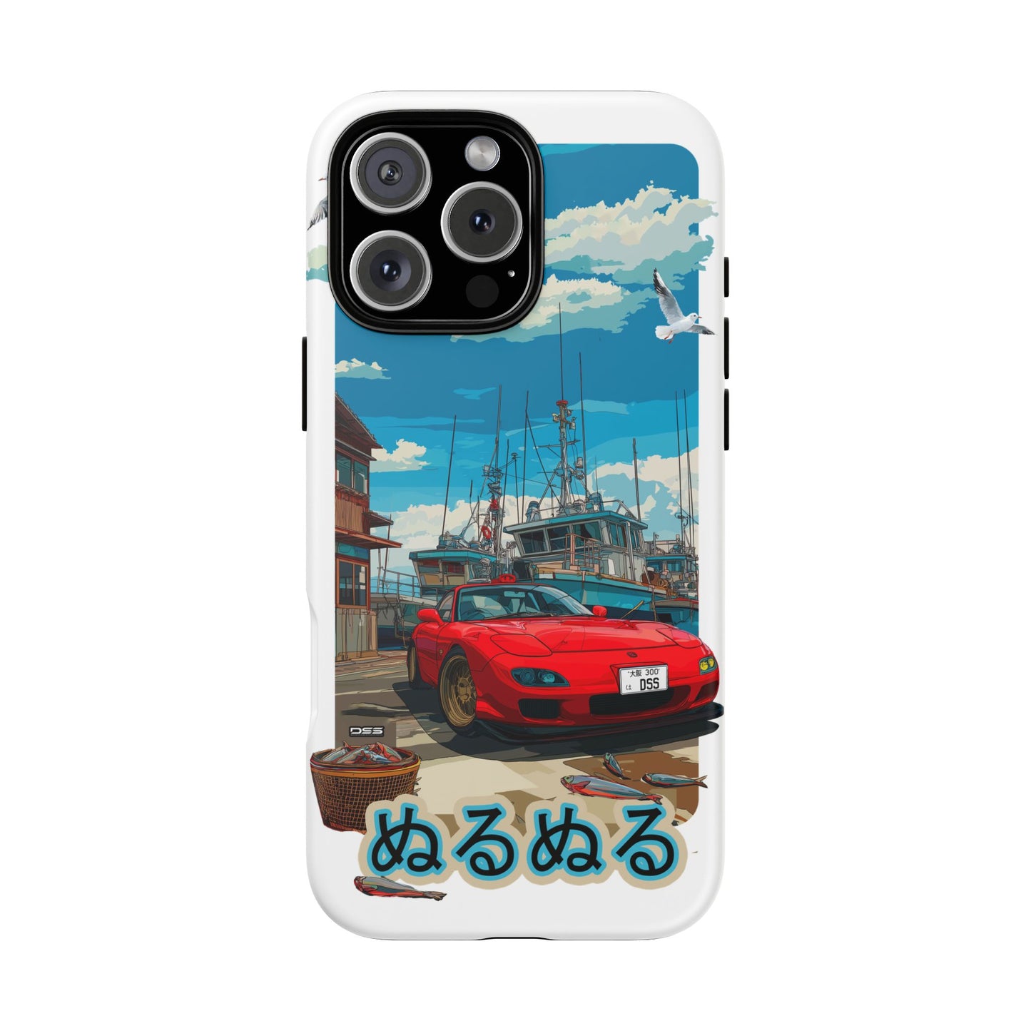 Mazda RX 7 Slippery Situation Nostalgic Car Phone Case - Tough Cases with Retro Vibe