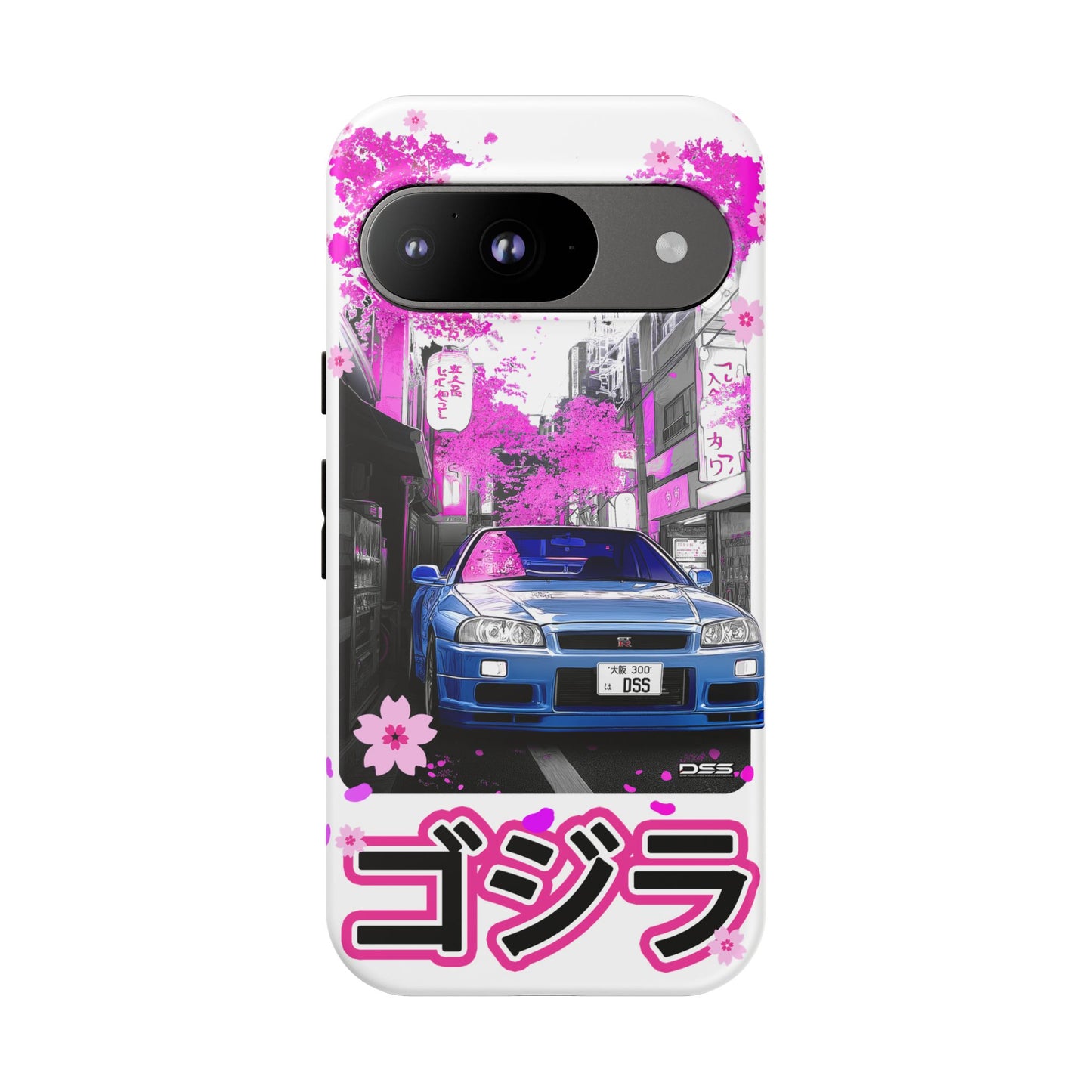 Nissan Skyline GT-R Sakura Rain Japan Nostalgic Car Phone Case - Tough Cases with Retro Vibe