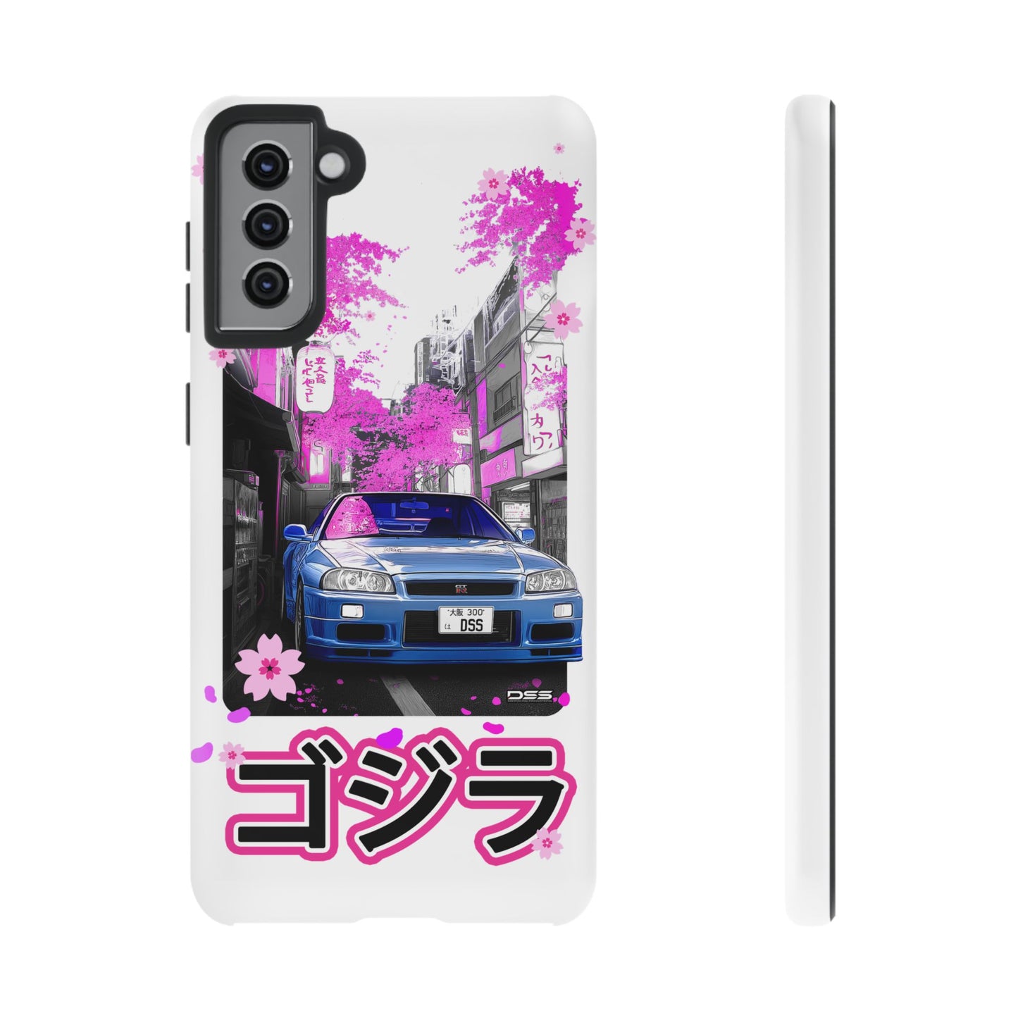 Nissan Skyline GT-R Sakura Rain Japan Nostalgic Car Phone Case - Tough Cases with Retro Vibe