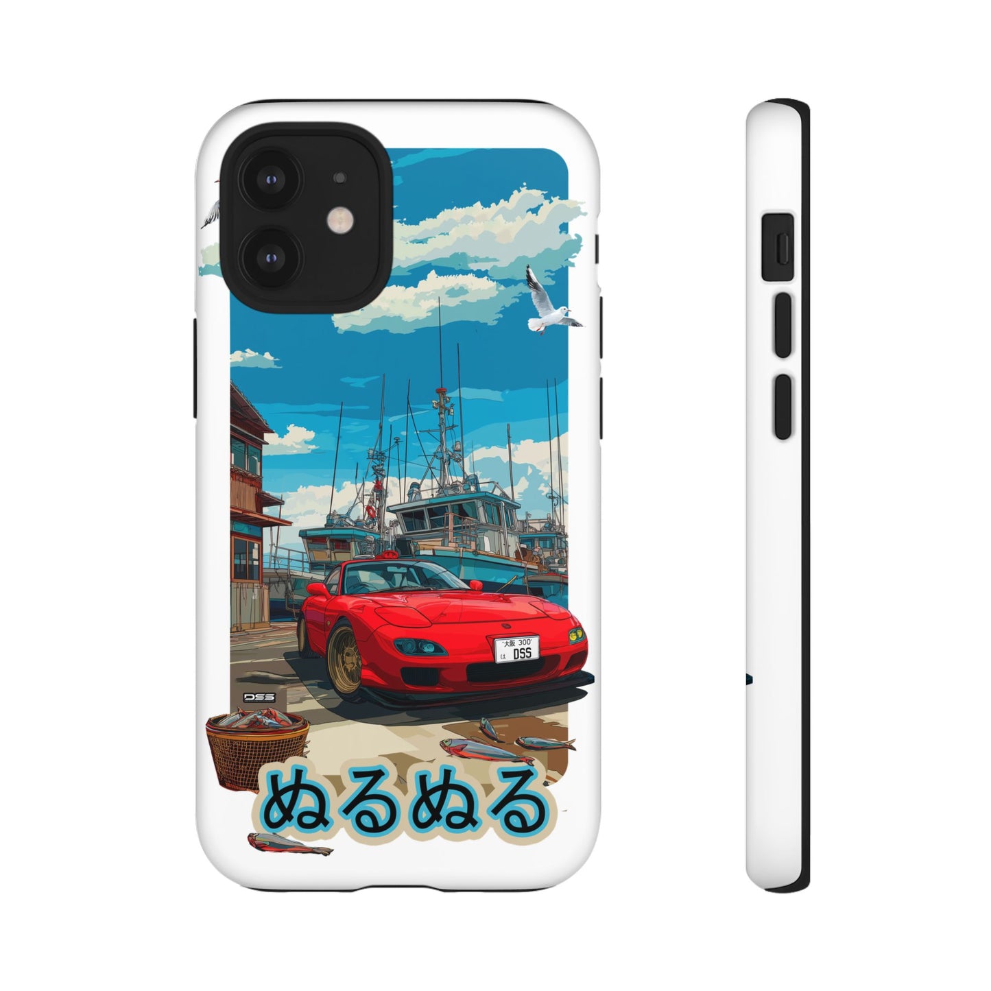 Mazda RX 7 Slippery Situation Nostalgic Car Phone Case - Tough Cases with Retro Vibe