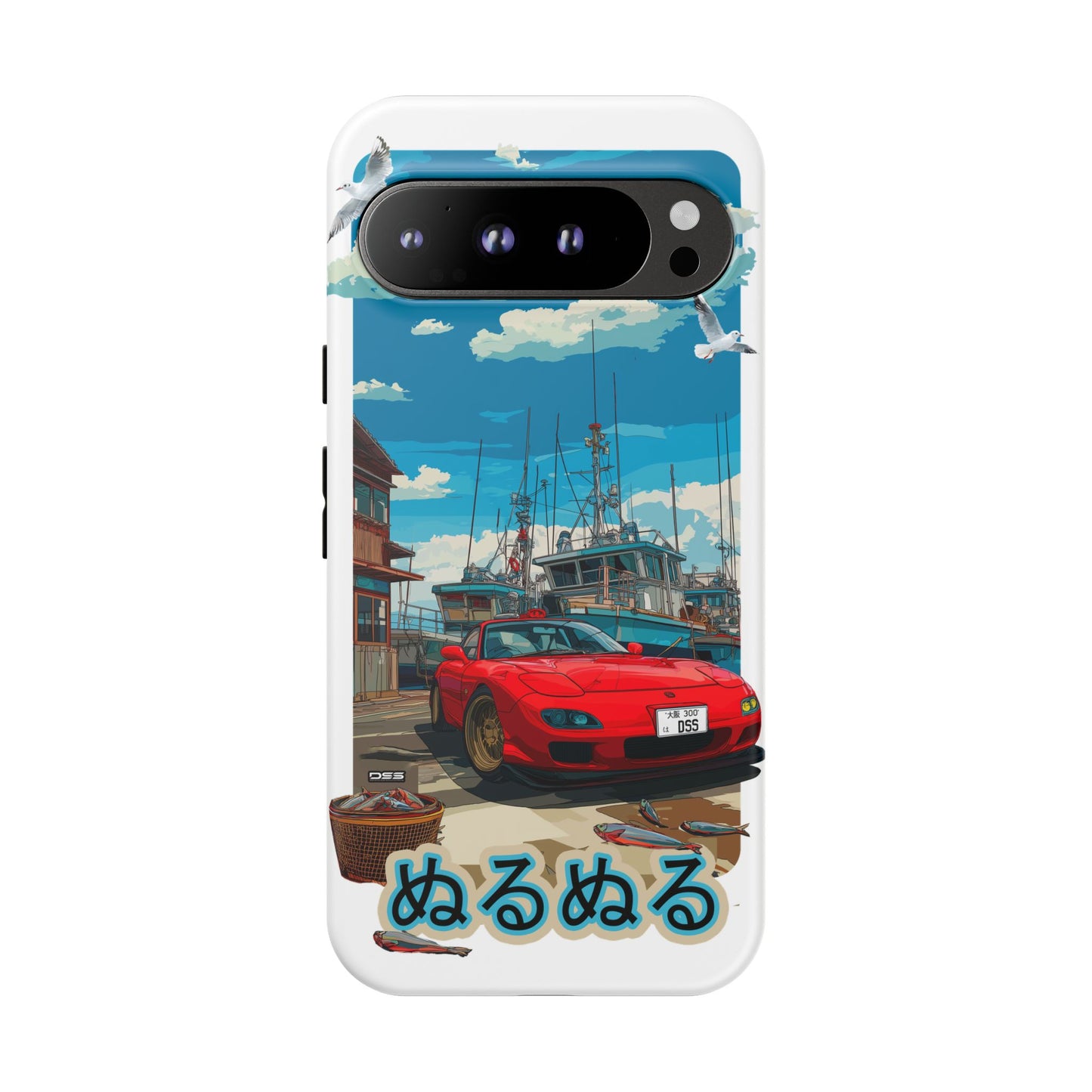 Mazda RX 7 Slippery Situation Nostalgic Car Phone Case - Tough Cases with Retro Vibe