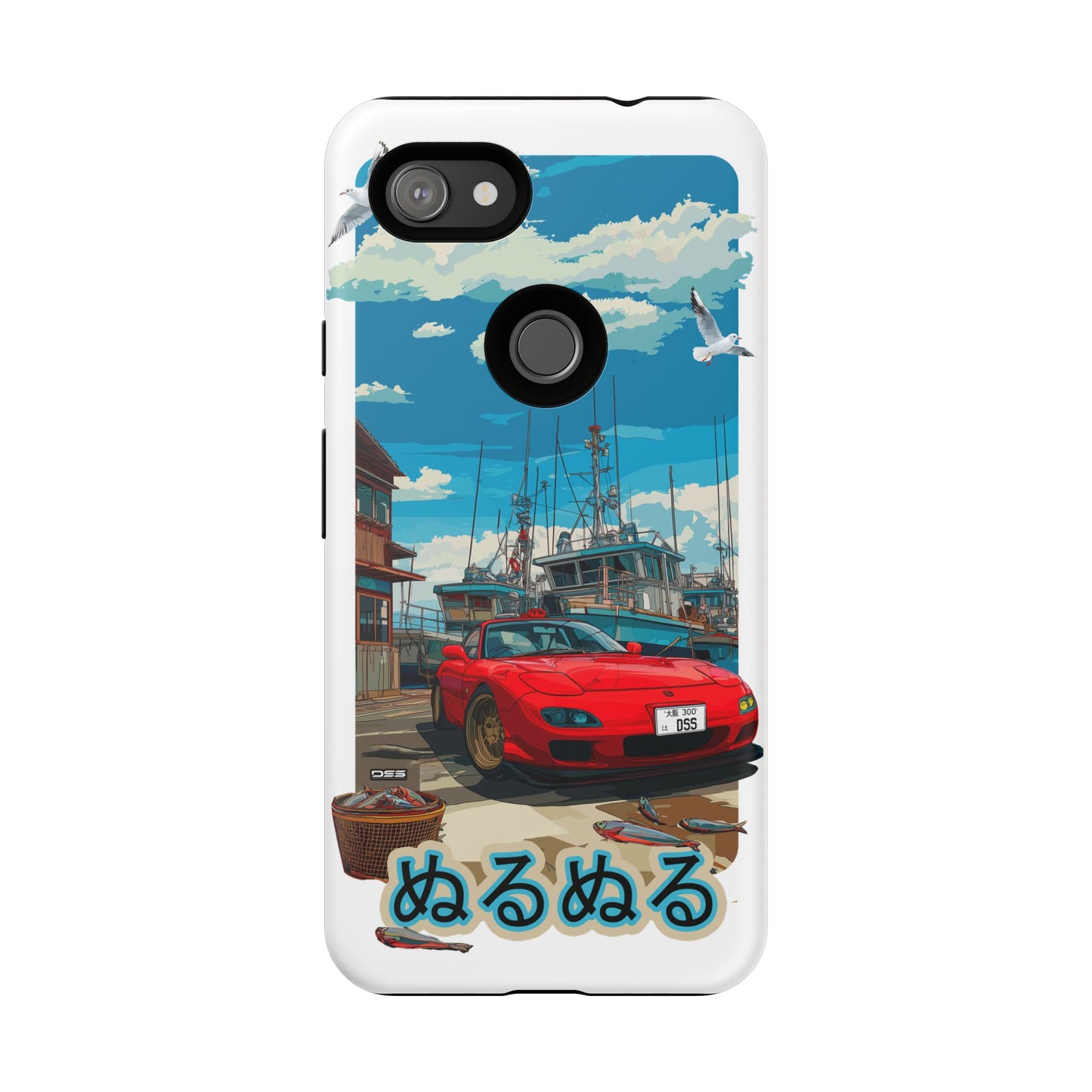 Mazda RX 7 Slippery Situation Nostalgic Car Phone Case - Tough Cases with Retro Vibe