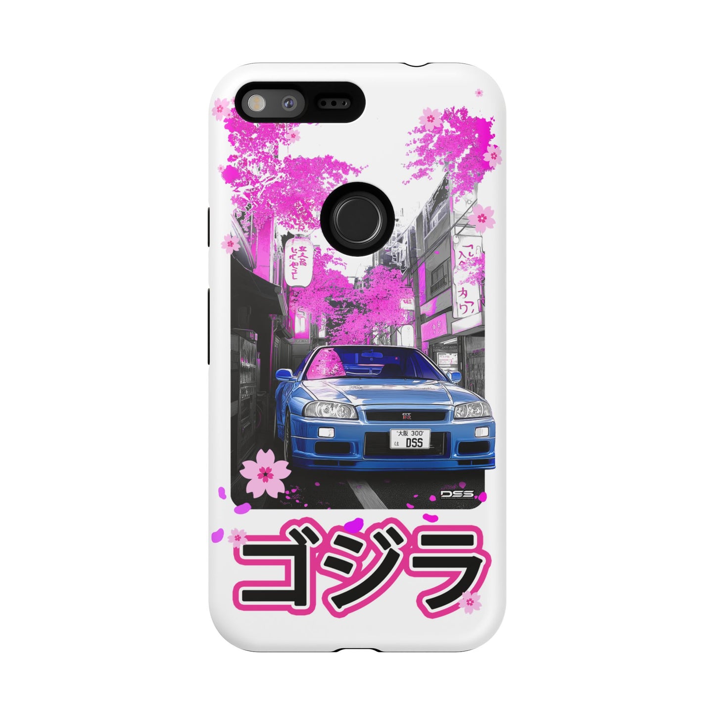 Nissan Skyline GT-R Sakura Rain Japan Nostalgic Car Phone Case - Tough Cases with Retro Vibe