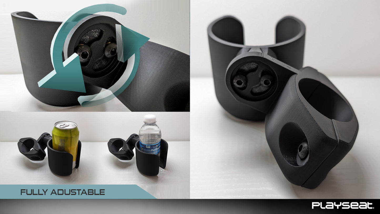 PLAYSEAT Trophy Cup Holder | Rotates and Adjusts | Rubber Protection