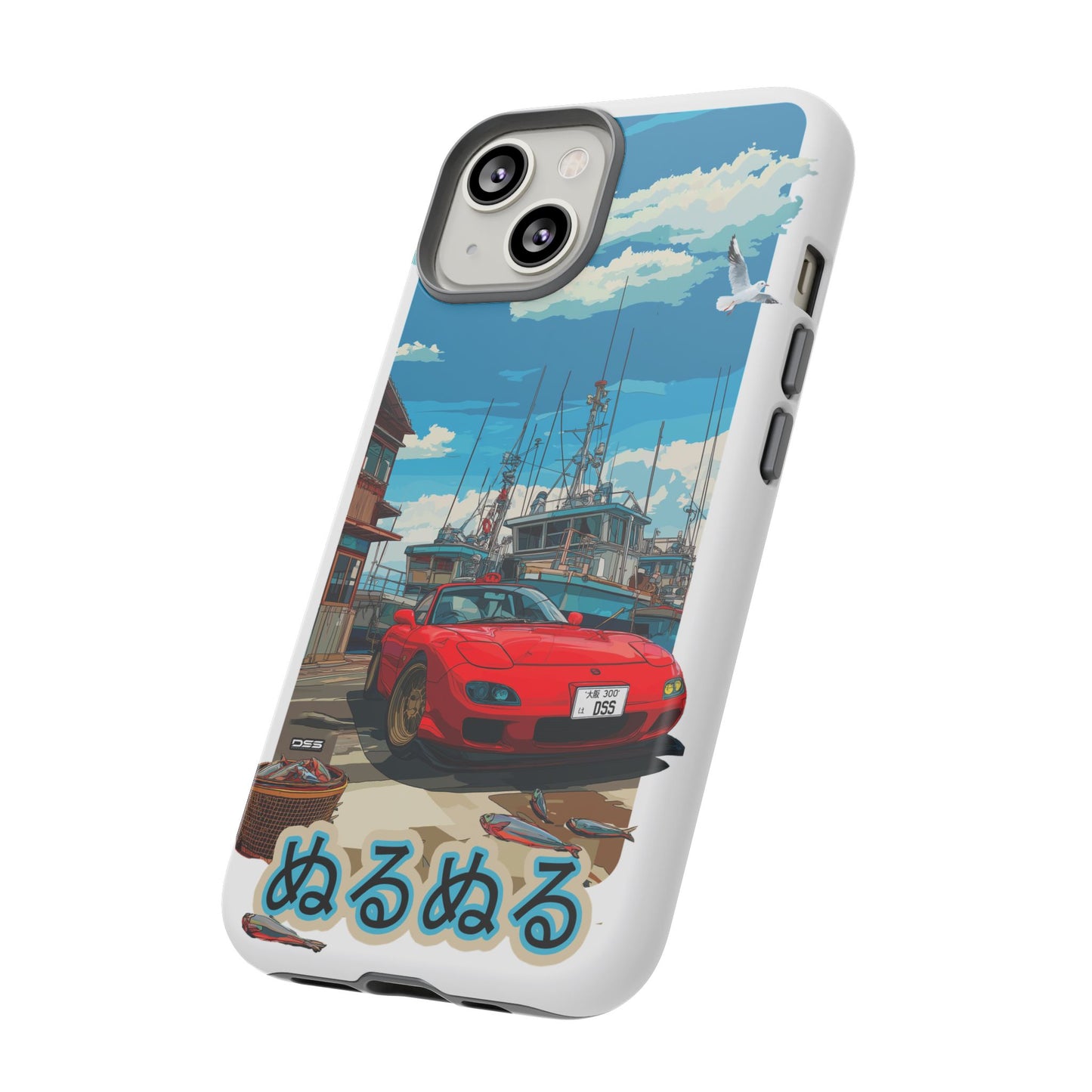 Mazda RX 7 Slippery Situation Nostalgic Car Phone Case - Tough Cases with Retro Vibe