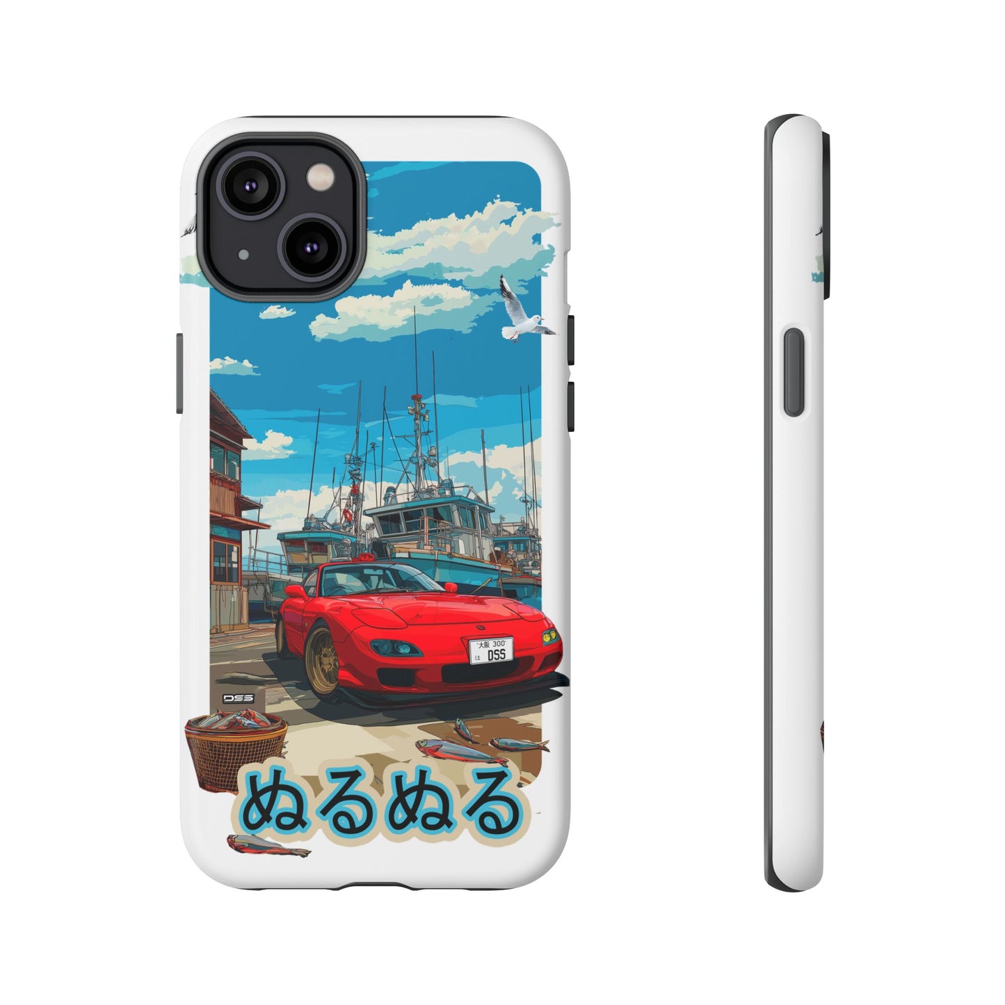 Mazda RX 7 Slippery Situation Nostalgic Car Phone Case - Tough Cases with Retro Vibe