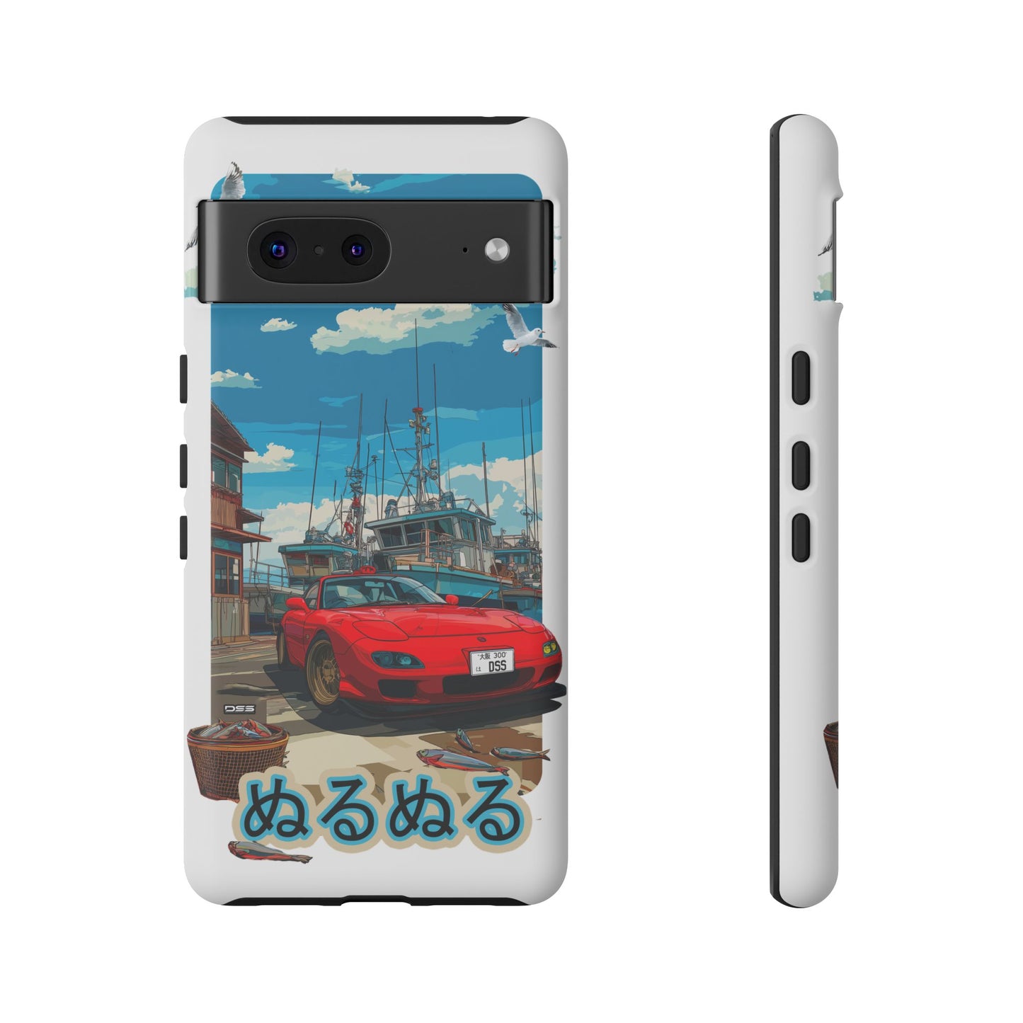 Mazda RX 7 Slippery Situation Nostalgic Car Phone Case - Tough Cases with Retro Vibe