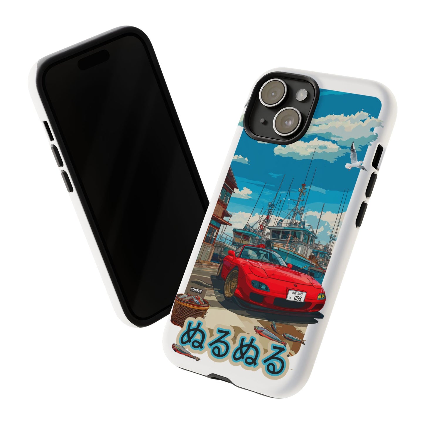 Mazda RX 7 Slippery Situation Nostalgic Car Phone Case - Tough Cases with Retro Vibe