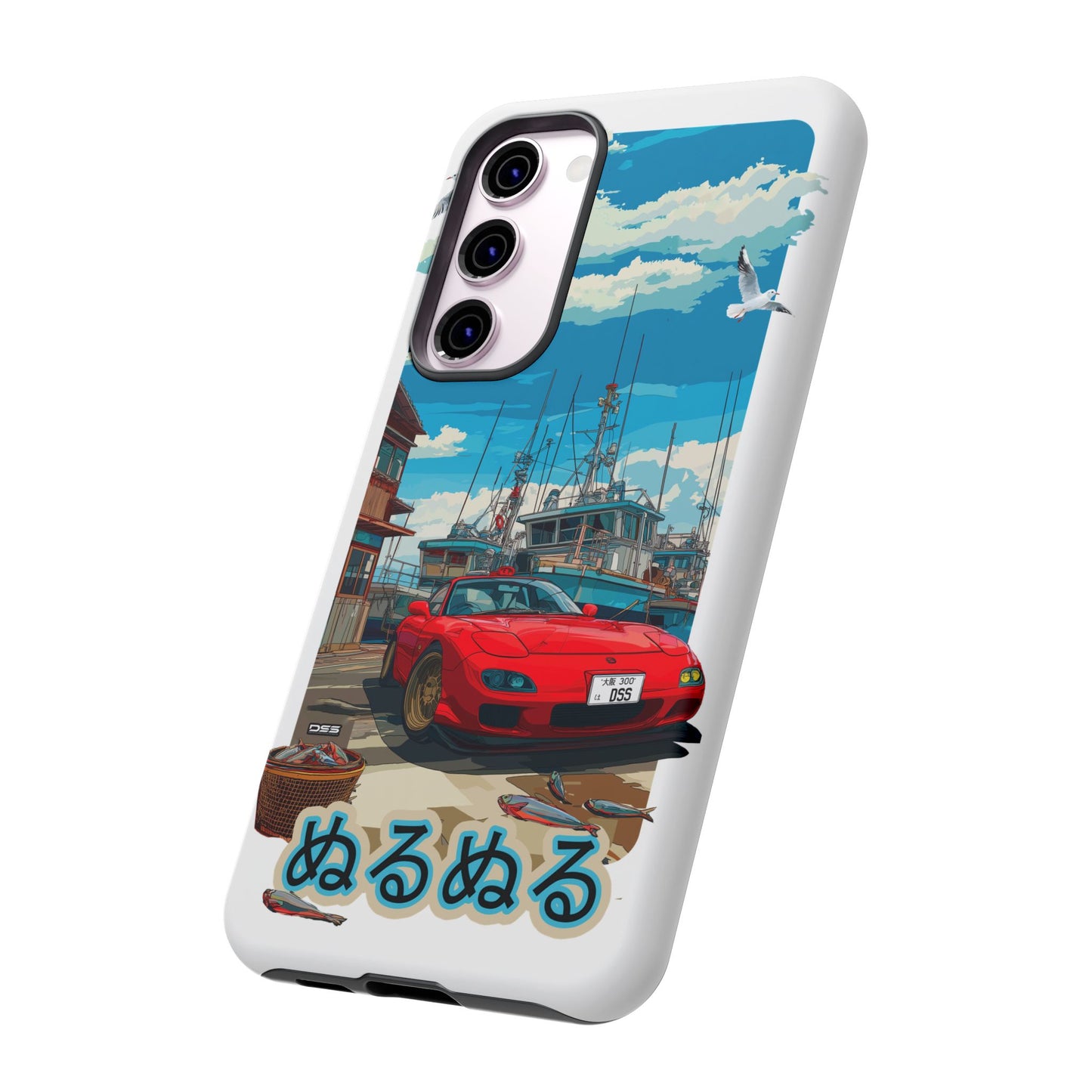 Mazda RX 7 Slippery Situation Nostalgic Car Phone Case - Tough Cases with Retro Vibe