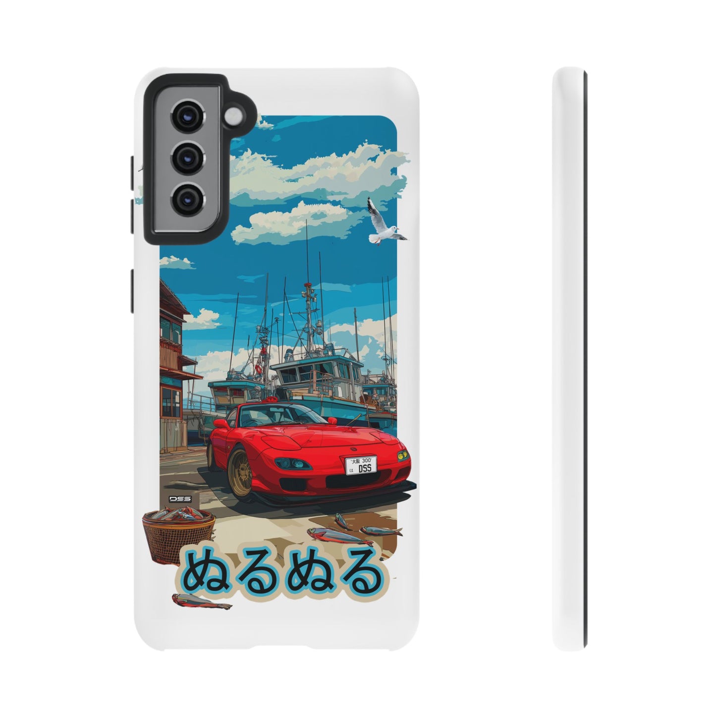 Mazda RX 7 Slippery Situation Nostalgic Car Phone Case - Tough Cases with Retro Vibe