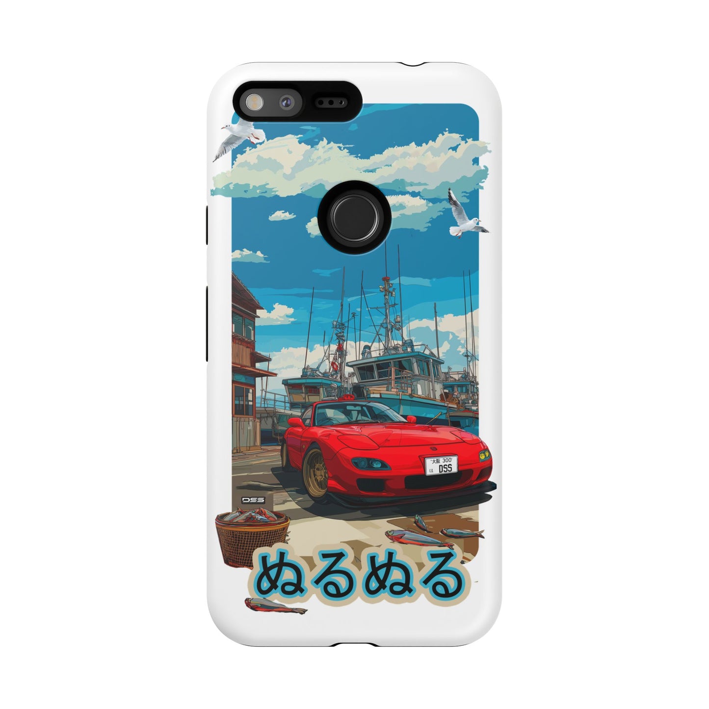 Mazda RX 7 Slippery Situation Nostalgic Car Phone Case - Tough Cases with Retro Vibe