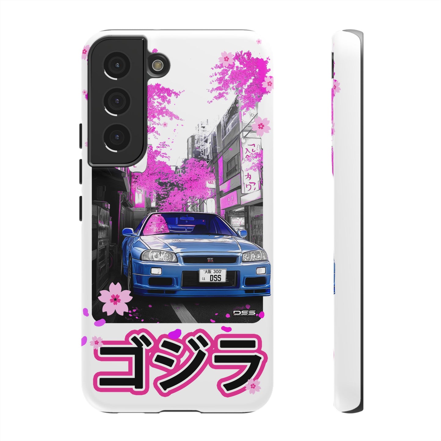 Nissan Skyline GT-R Sakura Rain Japan Nostalgic Car Phone Case - Tough Cases with Retro Vibe