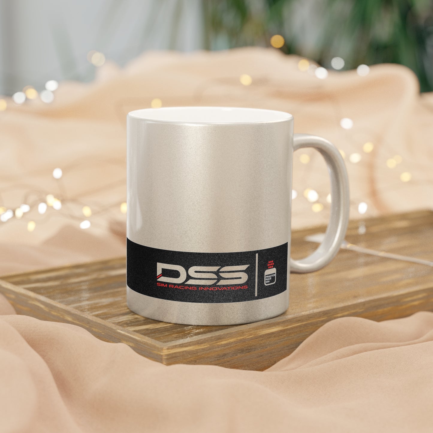 DSS Metallic Mug - Modern Silver/Gold Drinkware, Stylish Coffee Cup for Home/Office, Perfect Gift