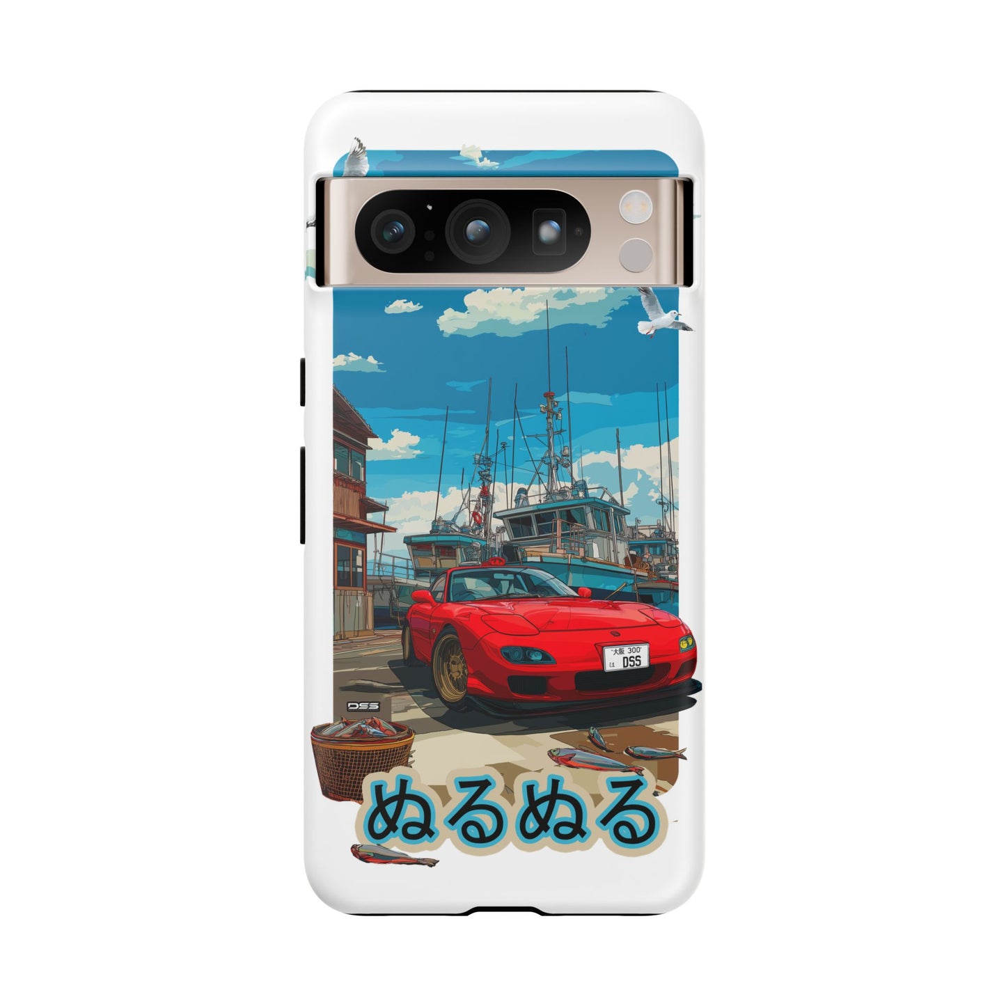 Mazda RX 7 Slippery Situation Nostalgic Car Phone Case - Tough Cases with Retro Vibe