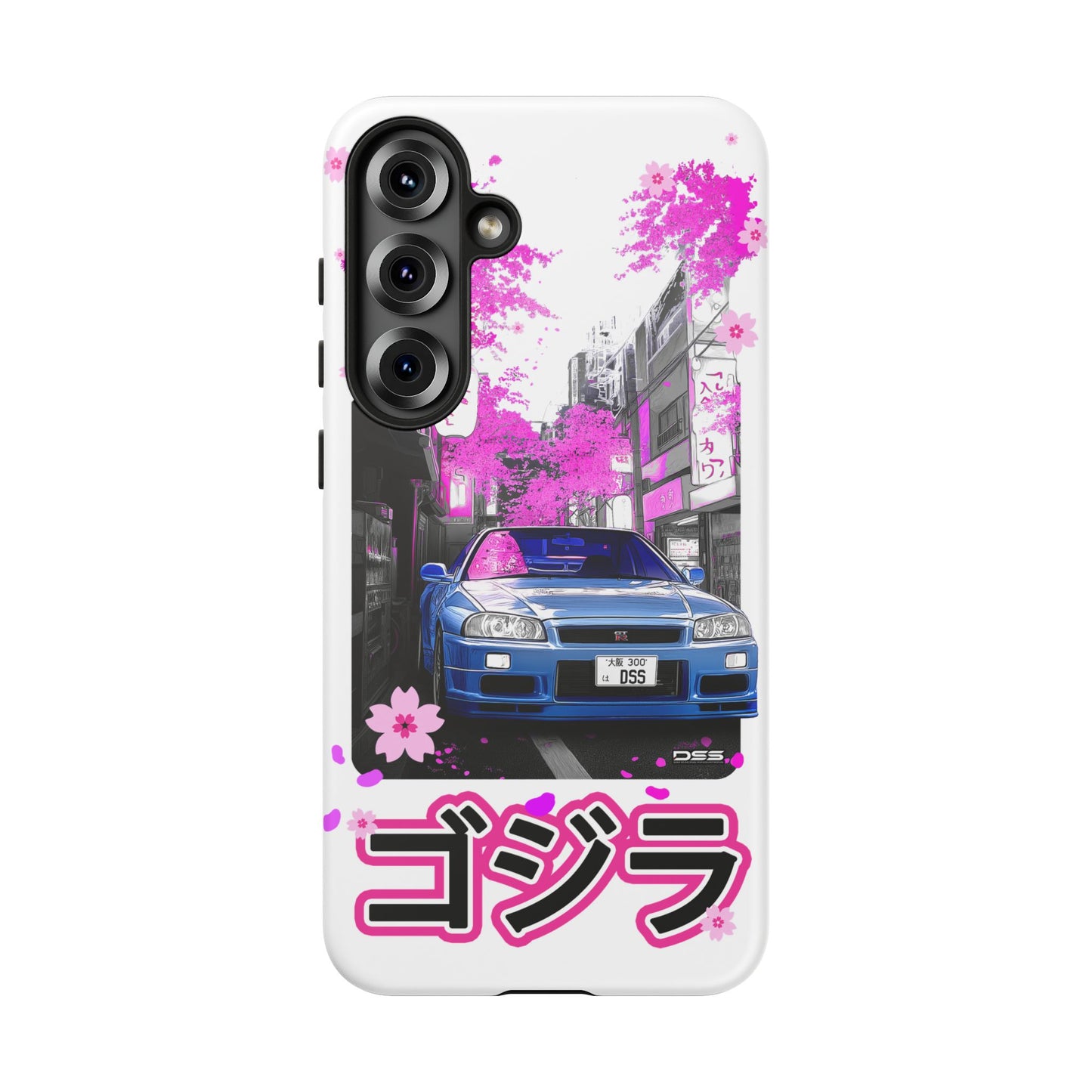 Nissan Skyline GT-R Sakura Rain Japan Nostalgic Car Phone Case - Tough Cases with Retro Vibe