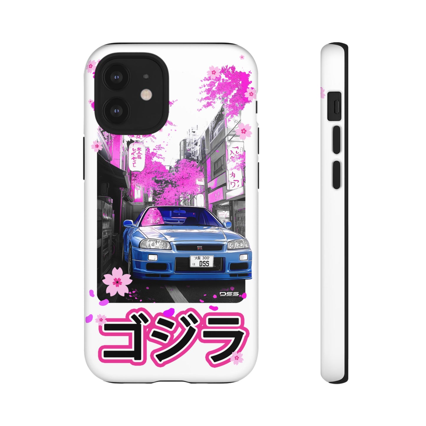 Nissan Skyline GT-R Sakura Rain Japan Nostalgic Car Phone Case - Tough Cases with Retro Vibe