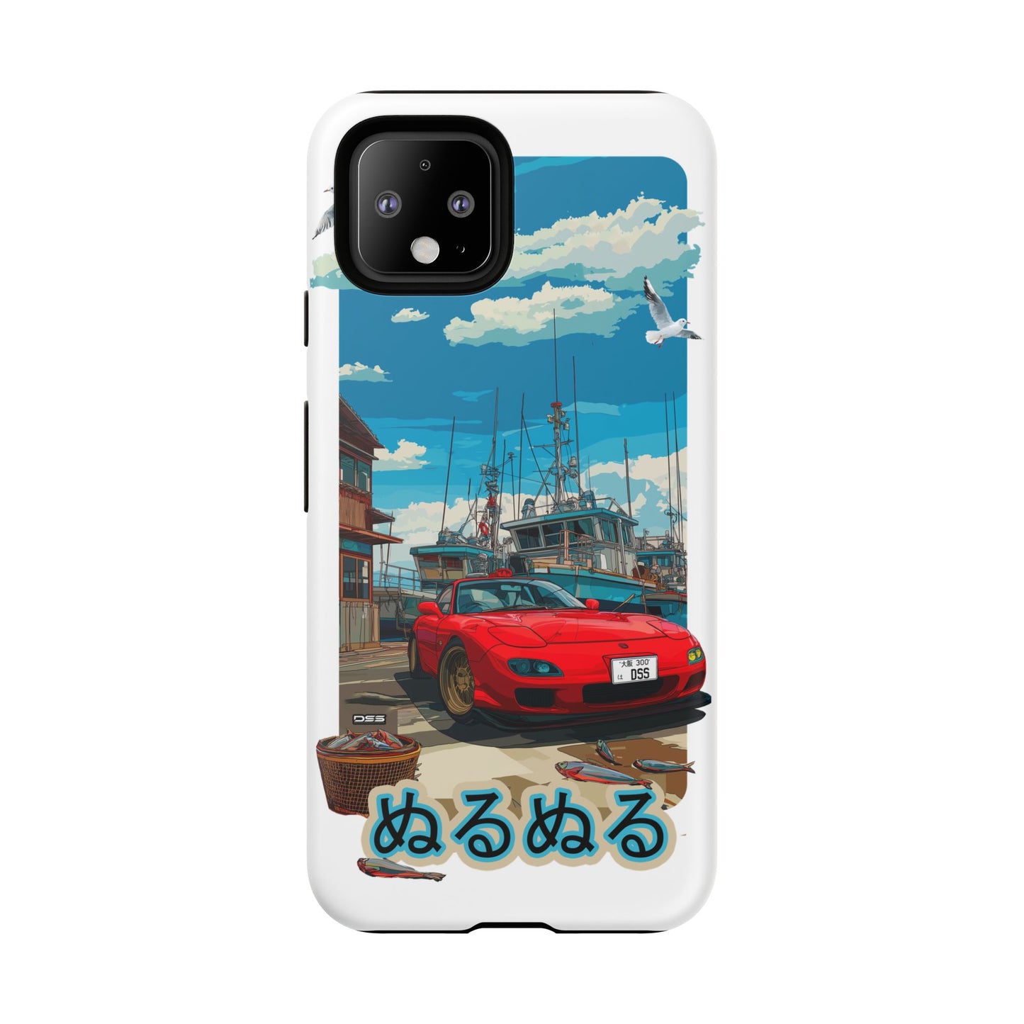 Mazda RX 7 Slippery Situation Nostalgic Car Phone Case - Tough Cases with Retro Vibe