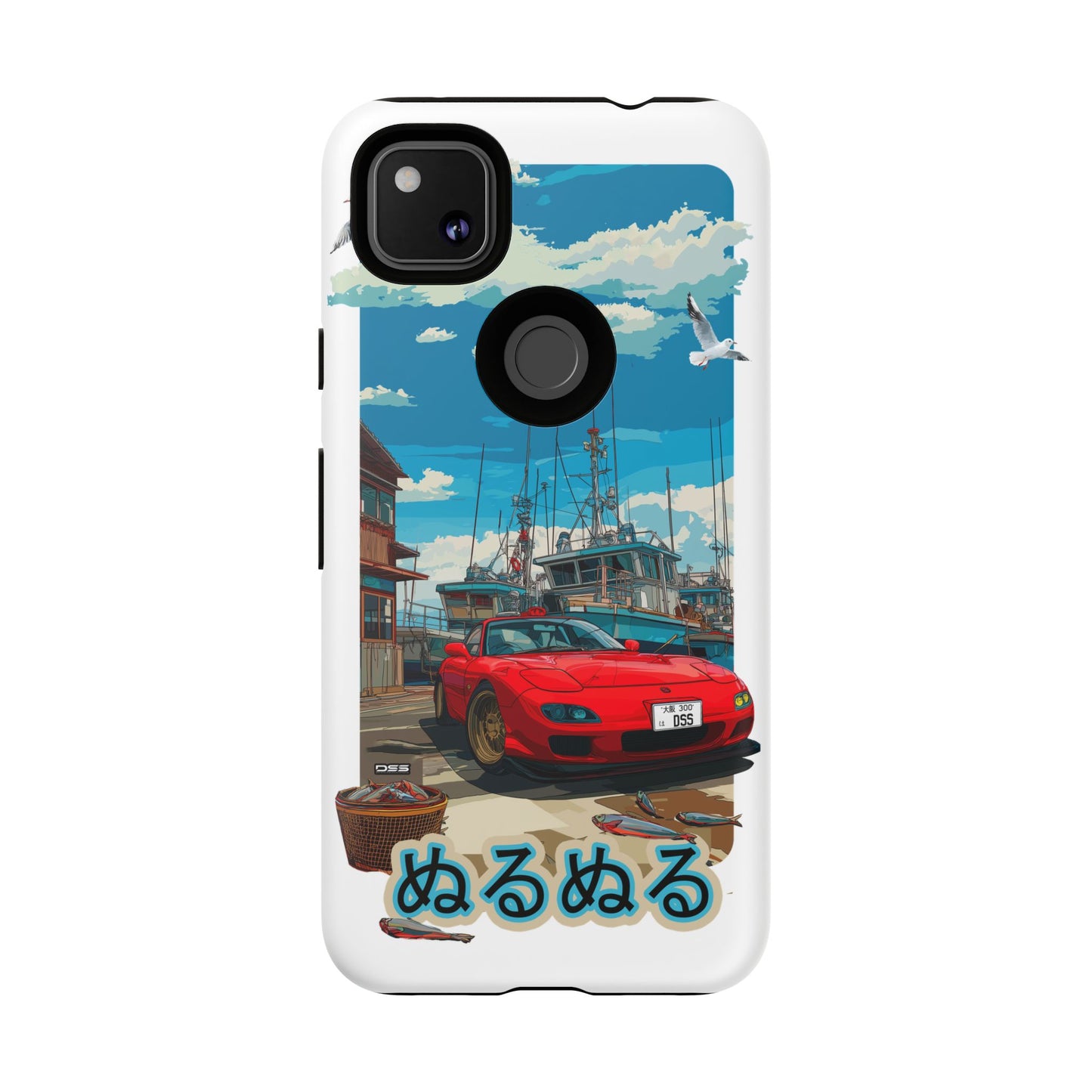 Mazda RX 7 Slippery Situation Nostalgic Car Phone Case - Tough Cases with Retro Vibe