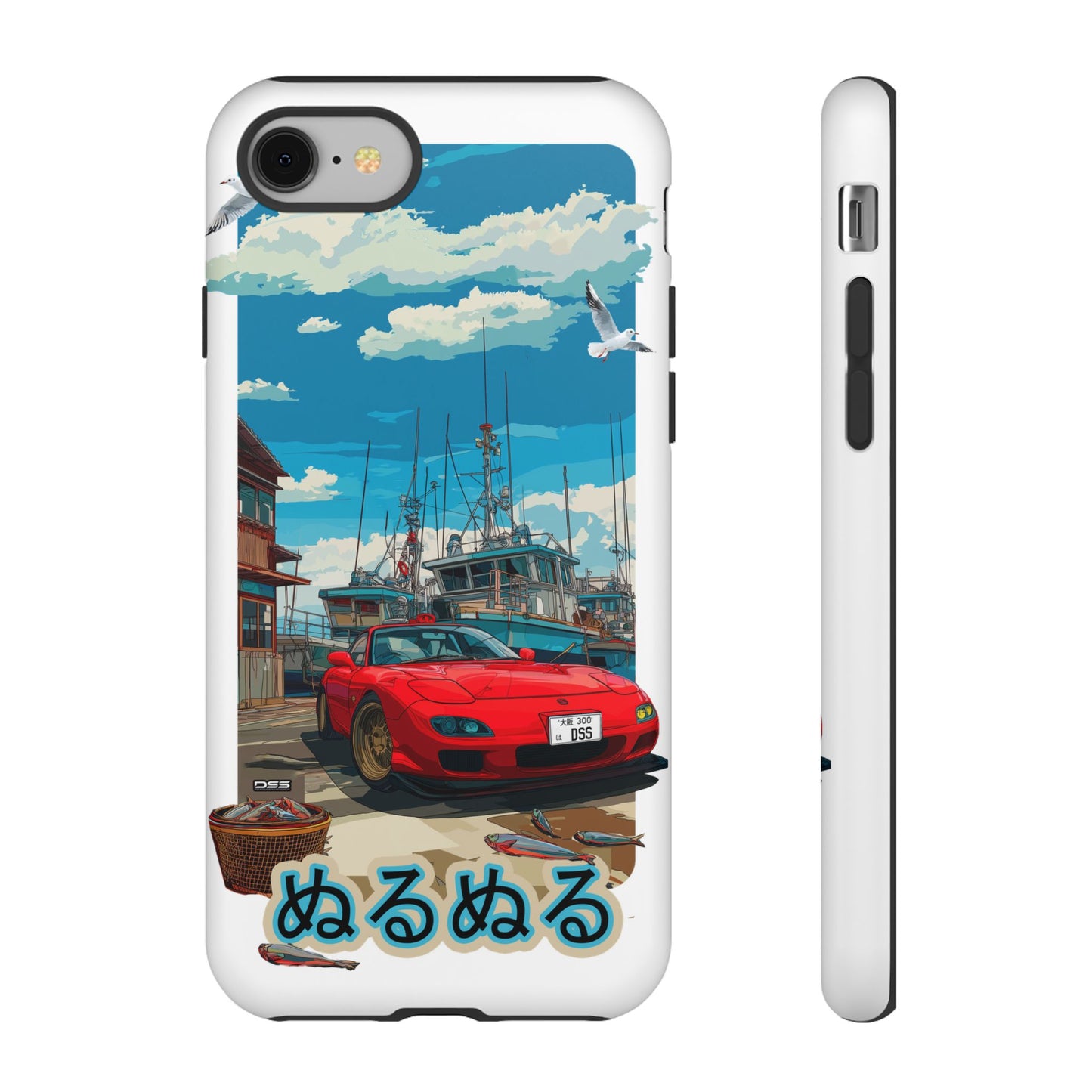 Mazda RX 7 Slippery Situation Nostalgic Car Phone Case - Tough Cases with Retro Vibe
