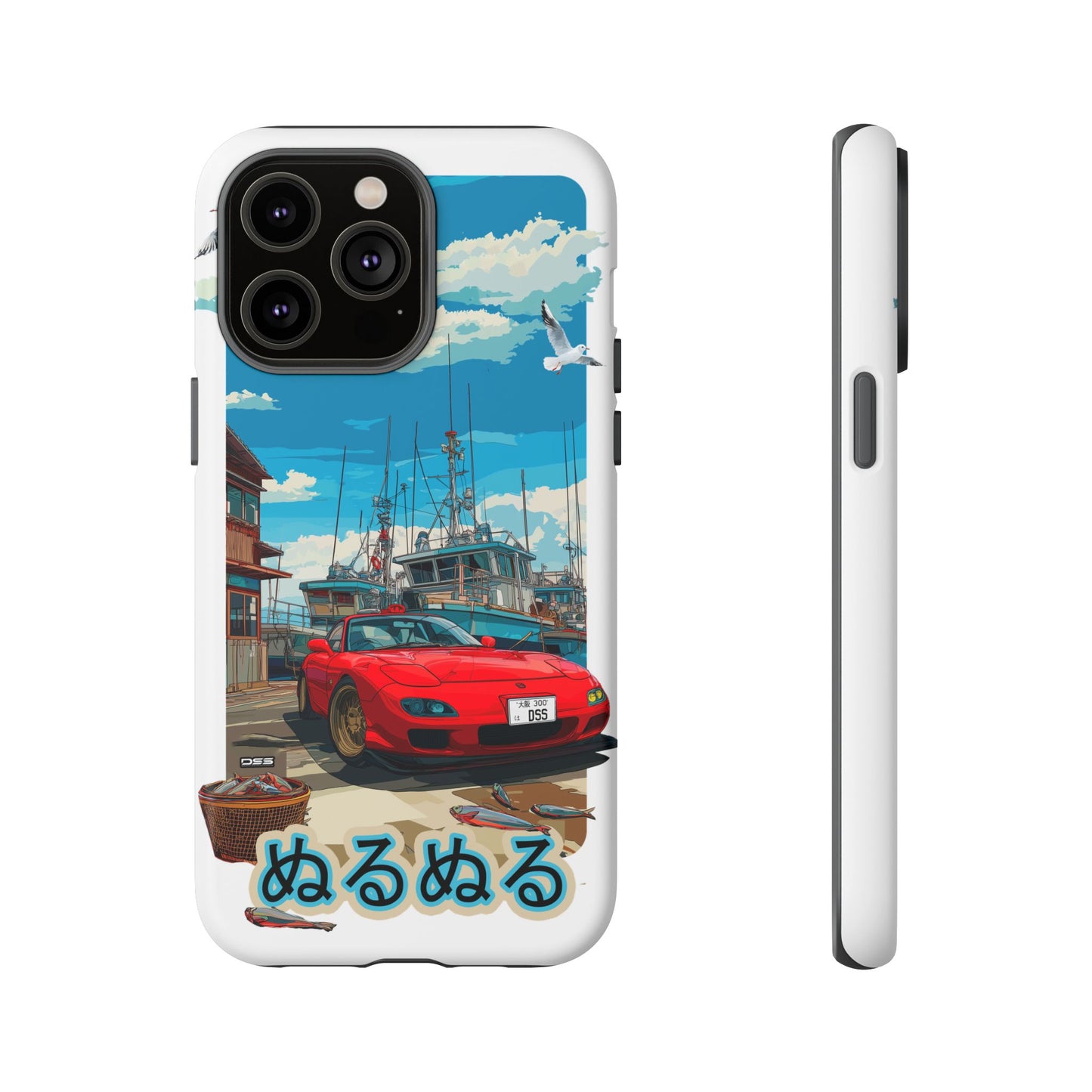 Mazda RX 7 Slippery Situation Nostalgic Car Phone Case - Tough Cases with Retro Vibe