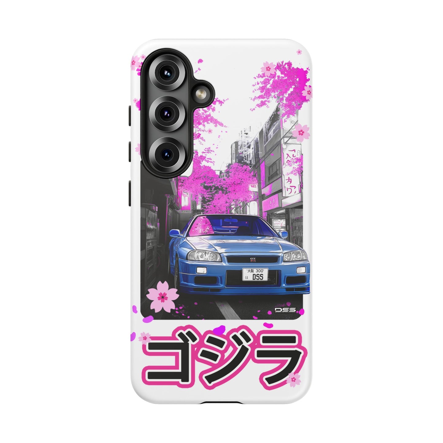 Nissan Skyline GT-R Sakura Rain Japan Nostalgic Car Phone Case - Tough Cases with Retro Vibe